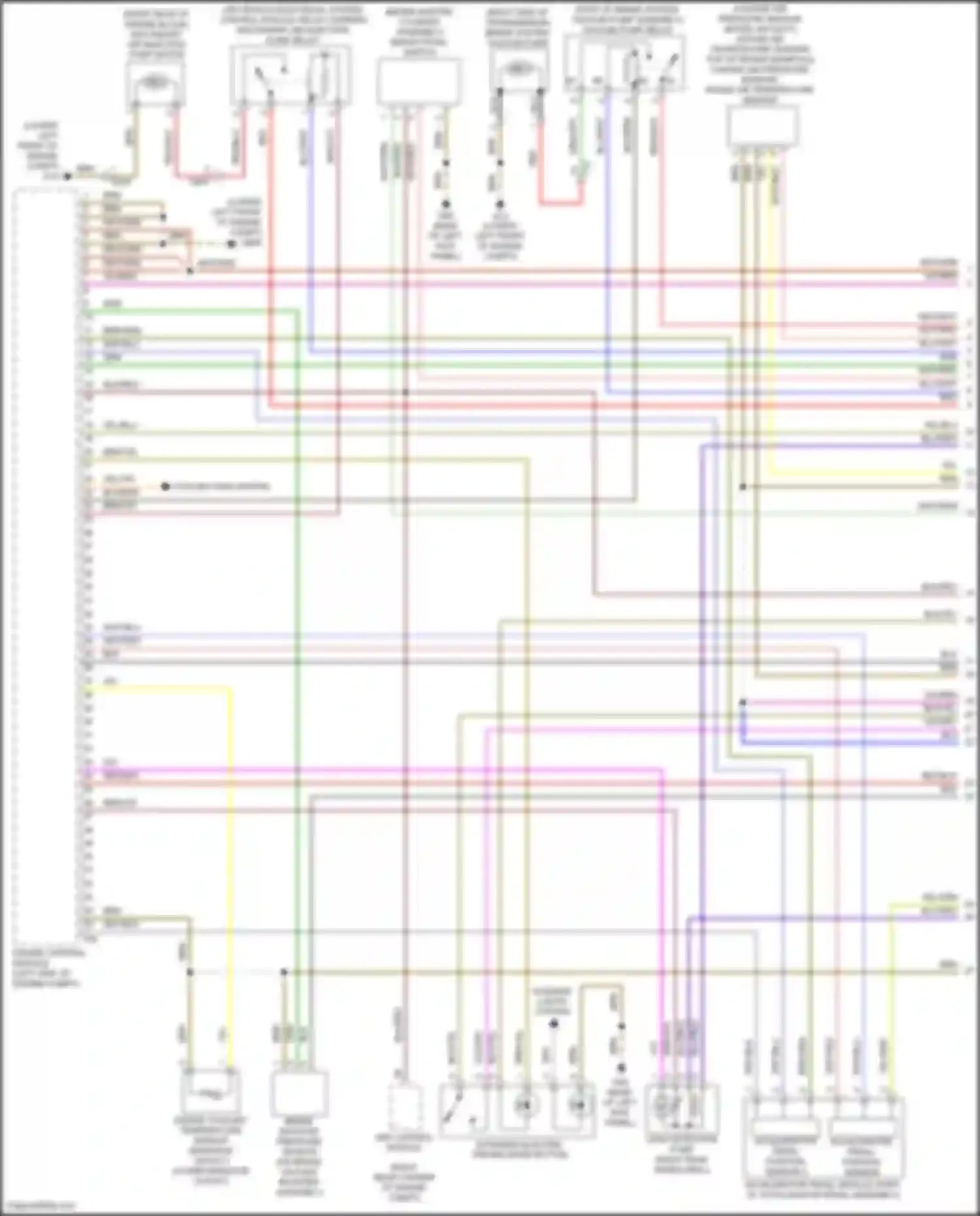 Wiring diagram extended electric driving mode button for Volkswagen Bora III (2012-2018) (4 of 4)