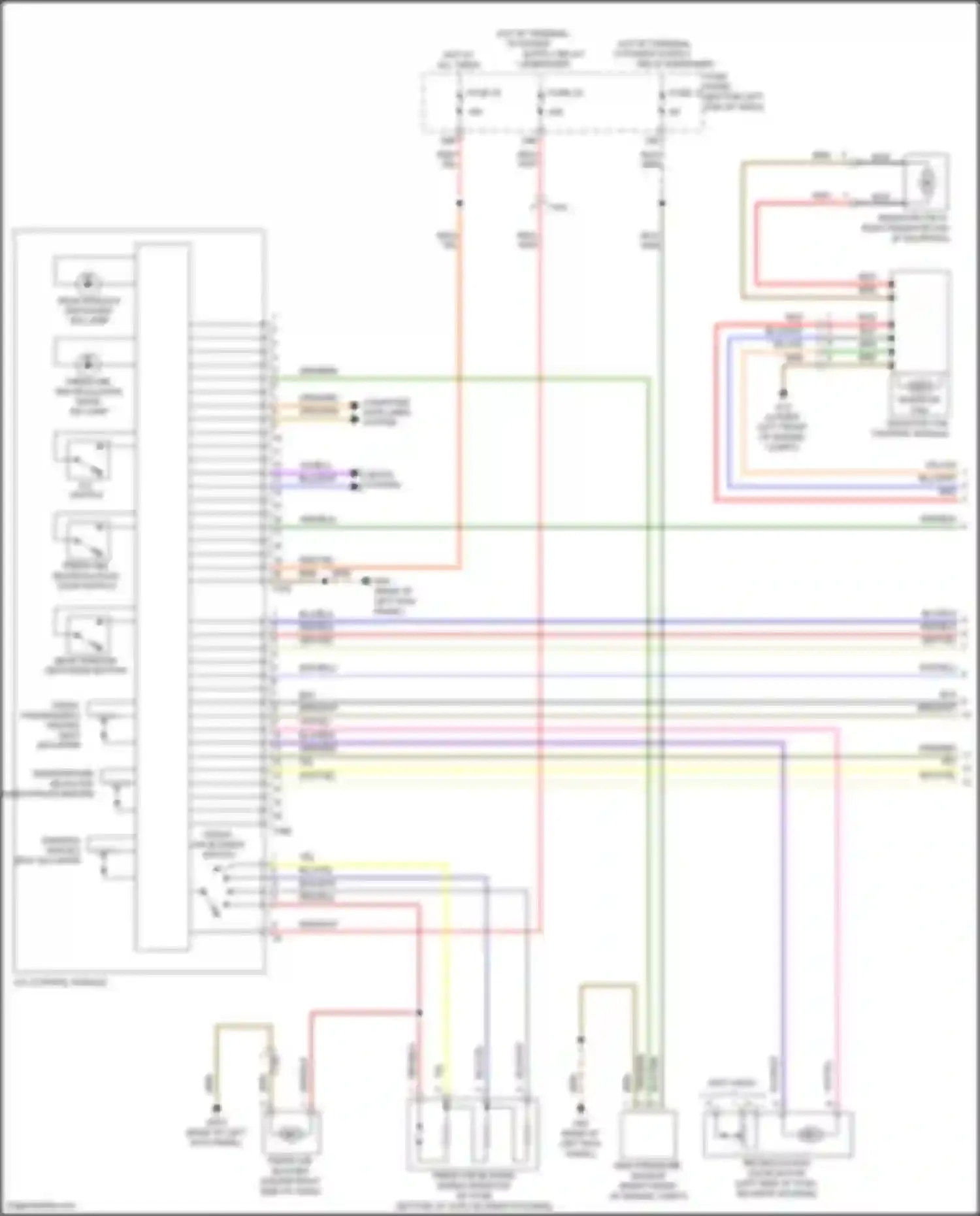 Wiring diagram front passenger's heated seat adjuster for Volkswagen Bora III (2012-2018) (1 of 3)