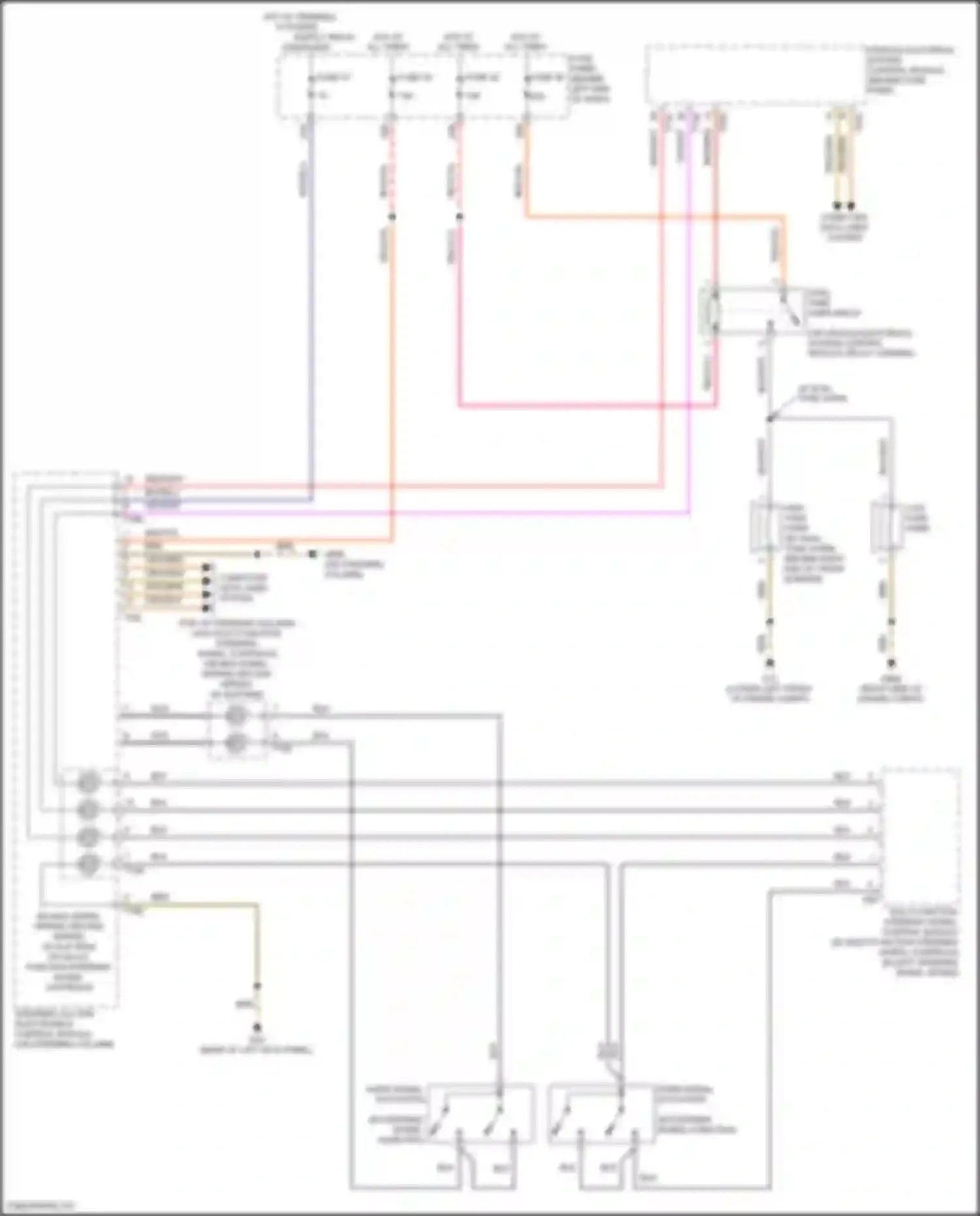 Wiring diagram fuse panel c for Volkswagen Bora III (2012-2018) (14 of 103)