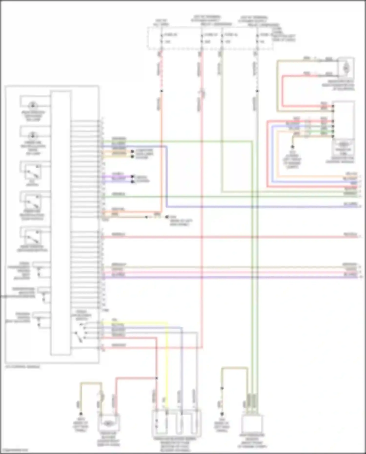 Wiring diagram fuse panel c for Volkswagen Bora III (2012-2018) (17 of 103)