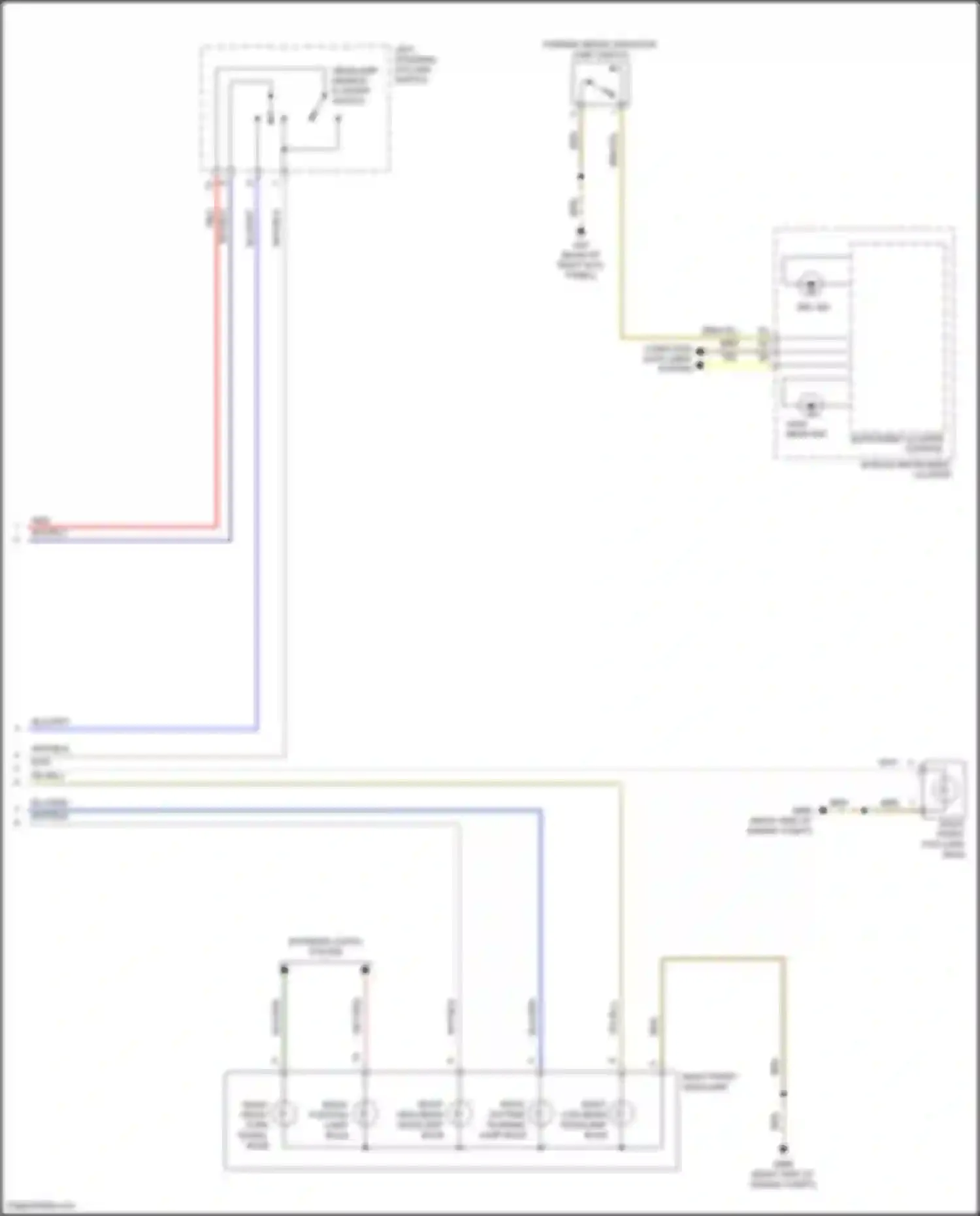 Wiring diagram instrument cluster control module instrument cluster for Volkswagen Bora III (2012-2018) (3 of 3)