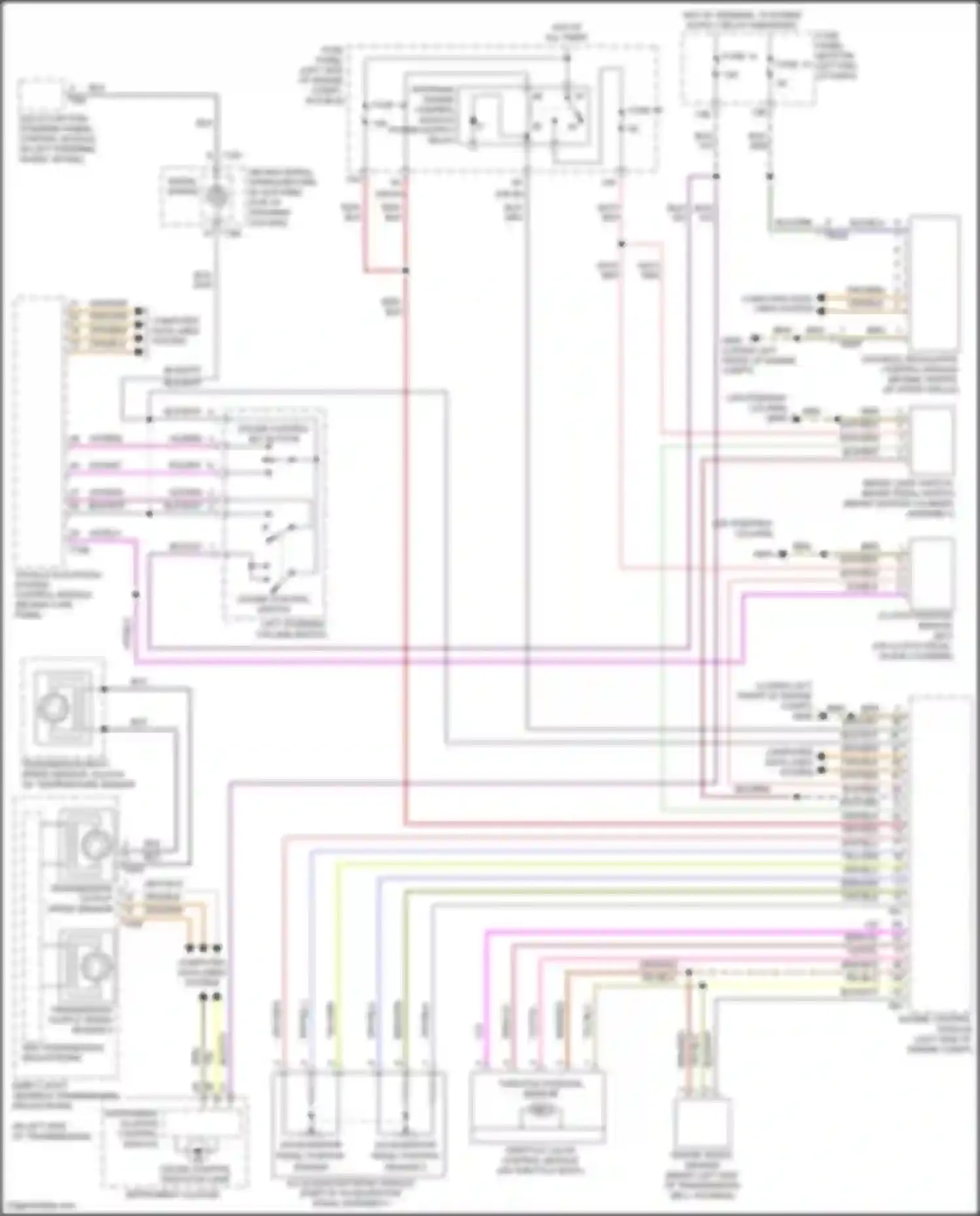 Wiring diagram left steering column switch for Volkswagen Bora III (2012-2018) (16 of 18)