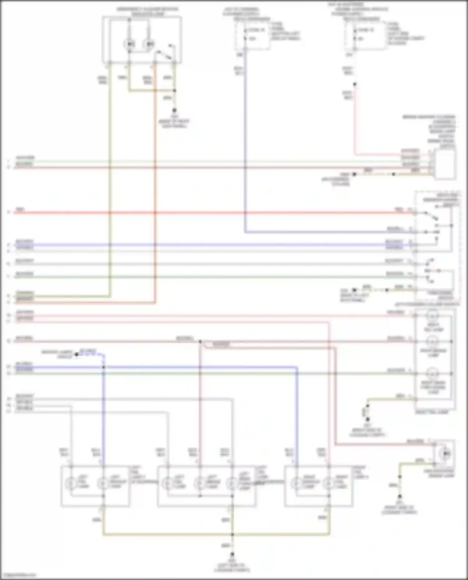 Wiring diagram left steering column switch for Volkswagen Bora III (2012-2018) (18 of 18)