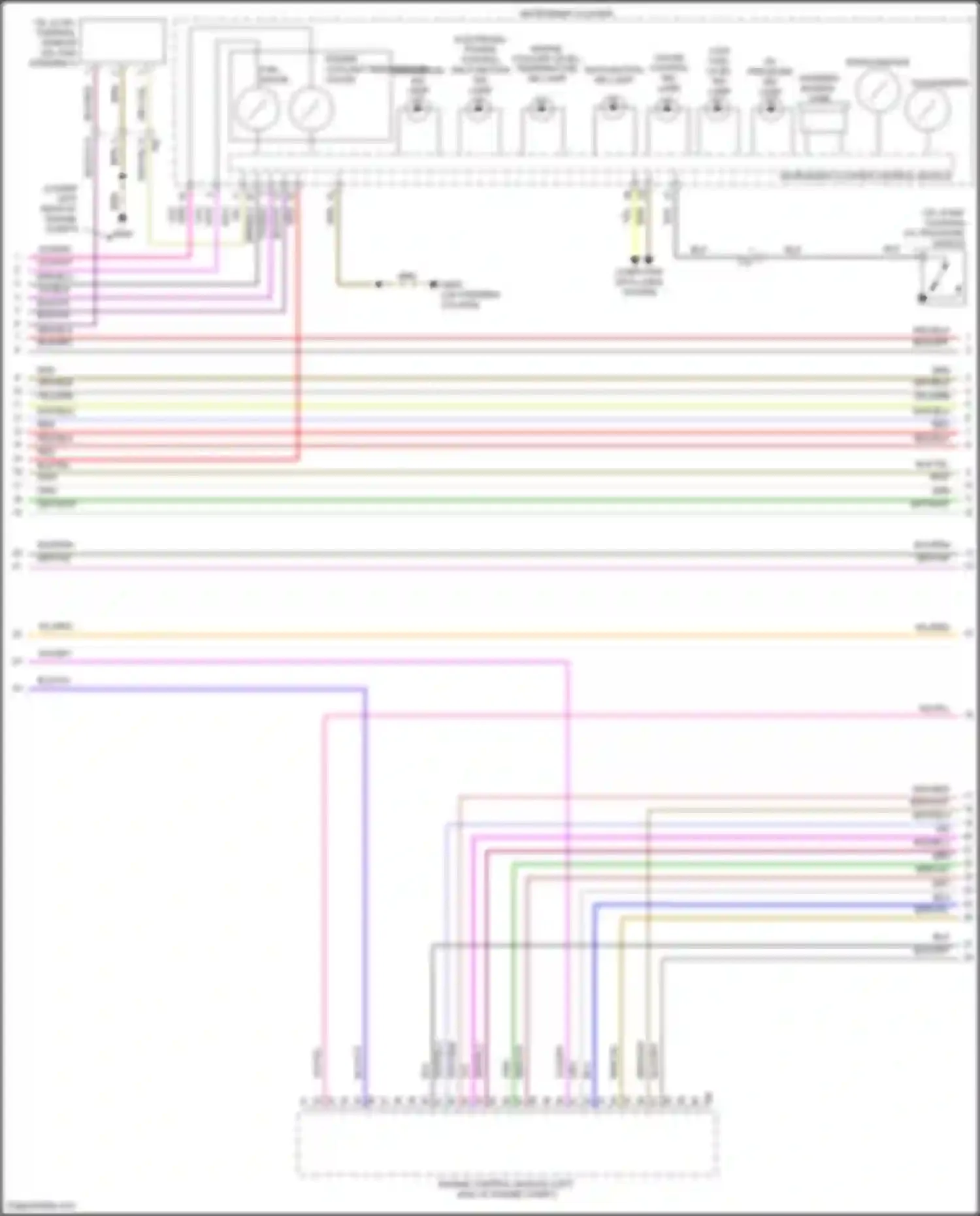 Wiring diagram malfunction ind lamp for Volkswagen Bora III (2012-2018) (2 of 3)