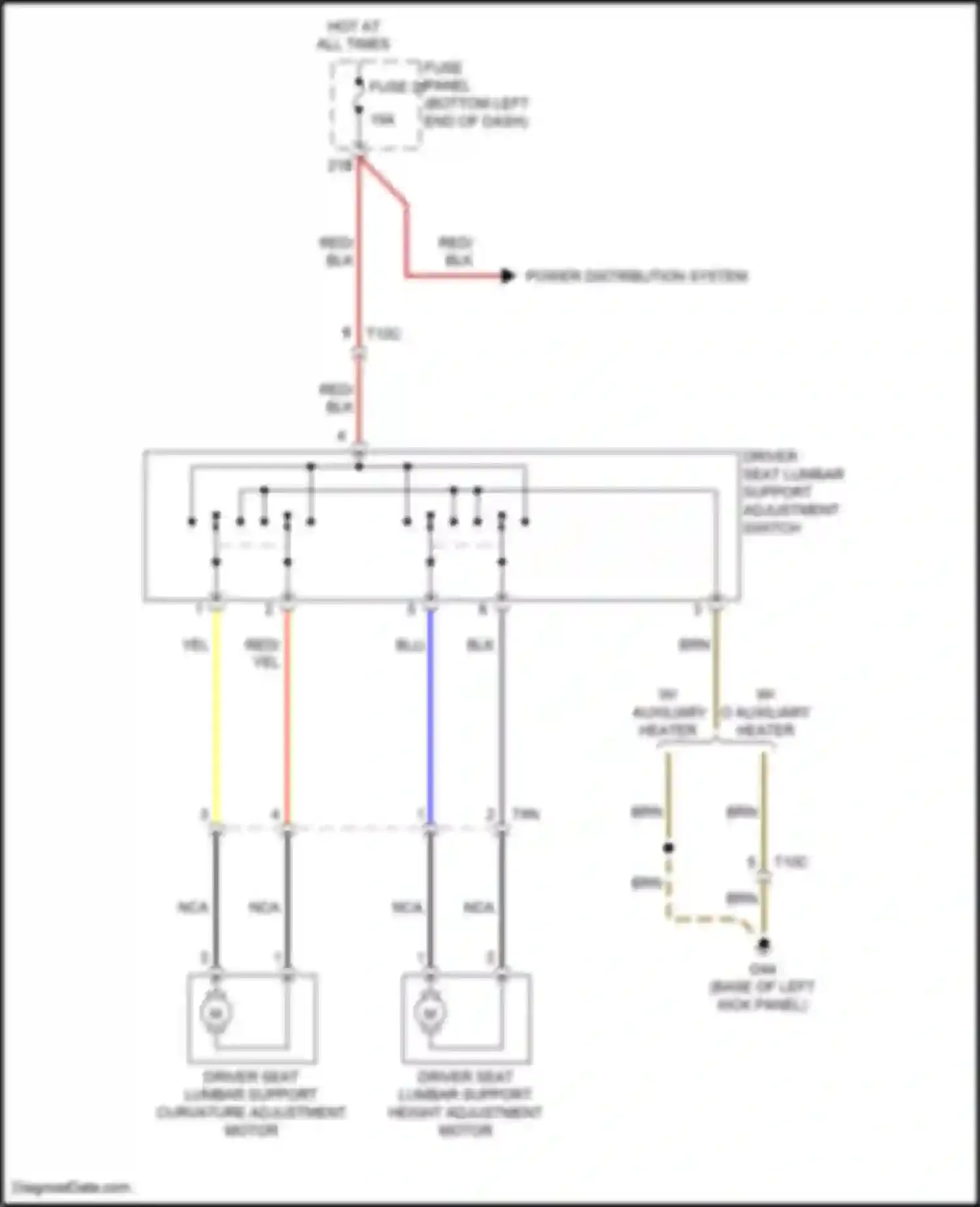 Wiring diagram power distribution system for Volkswagen Bora III (2012-2018) (6 of 10)