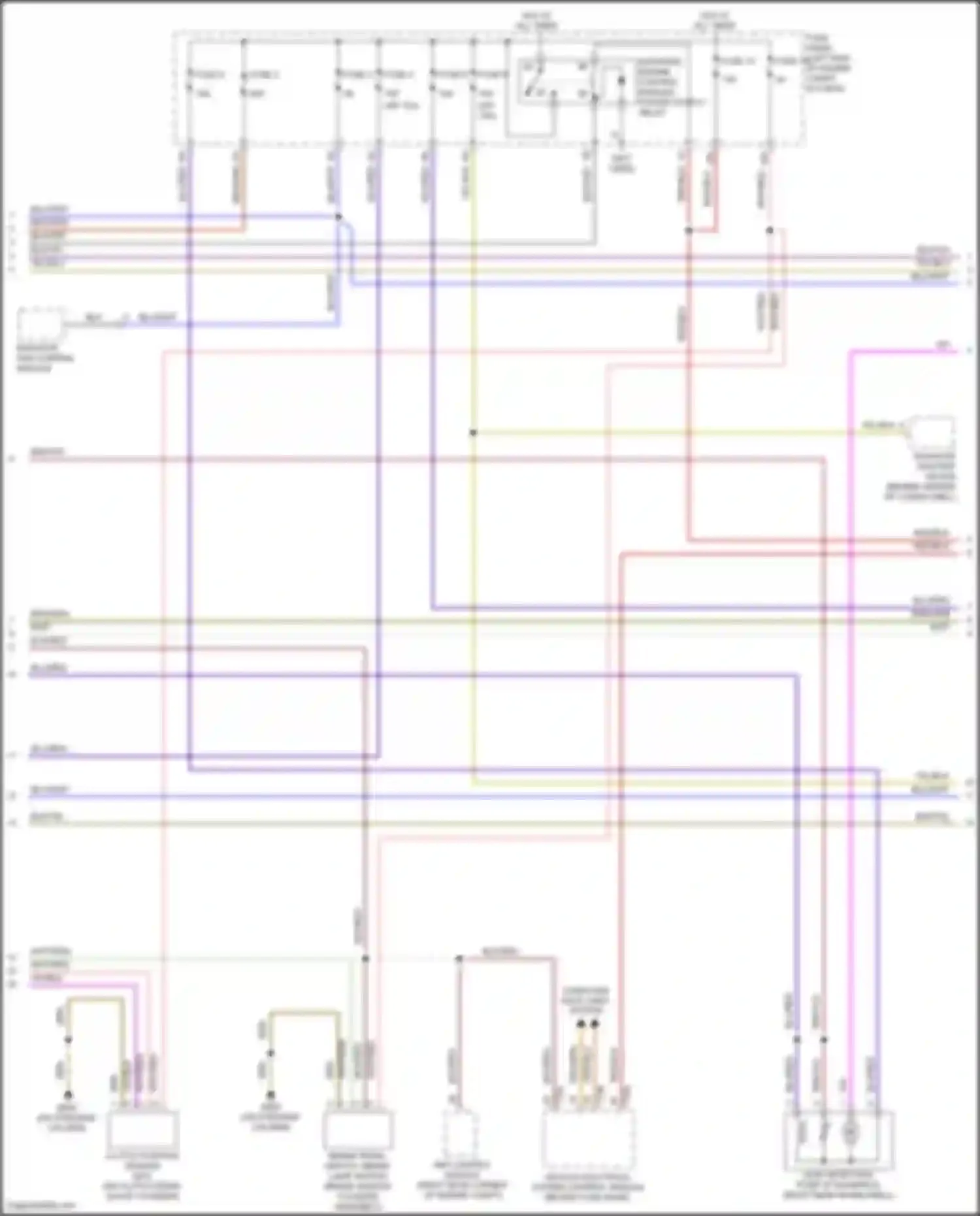 Wiring diagram radiator fan control module for Volkswagen Bora III (2012-2018) (8 of 9)