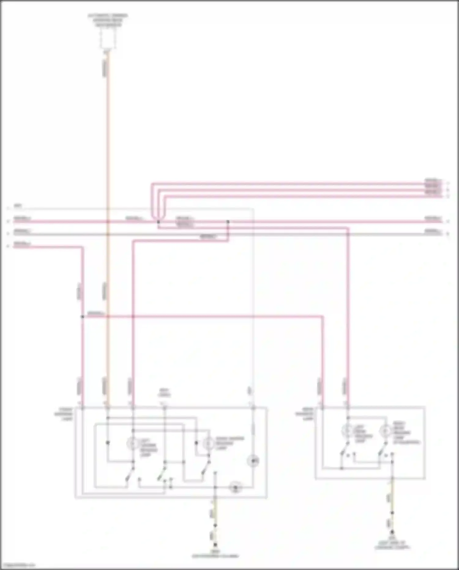 Wiring diagram right center reading lamp for Volkswagen Bora III (2012-2018) (1 of 2)