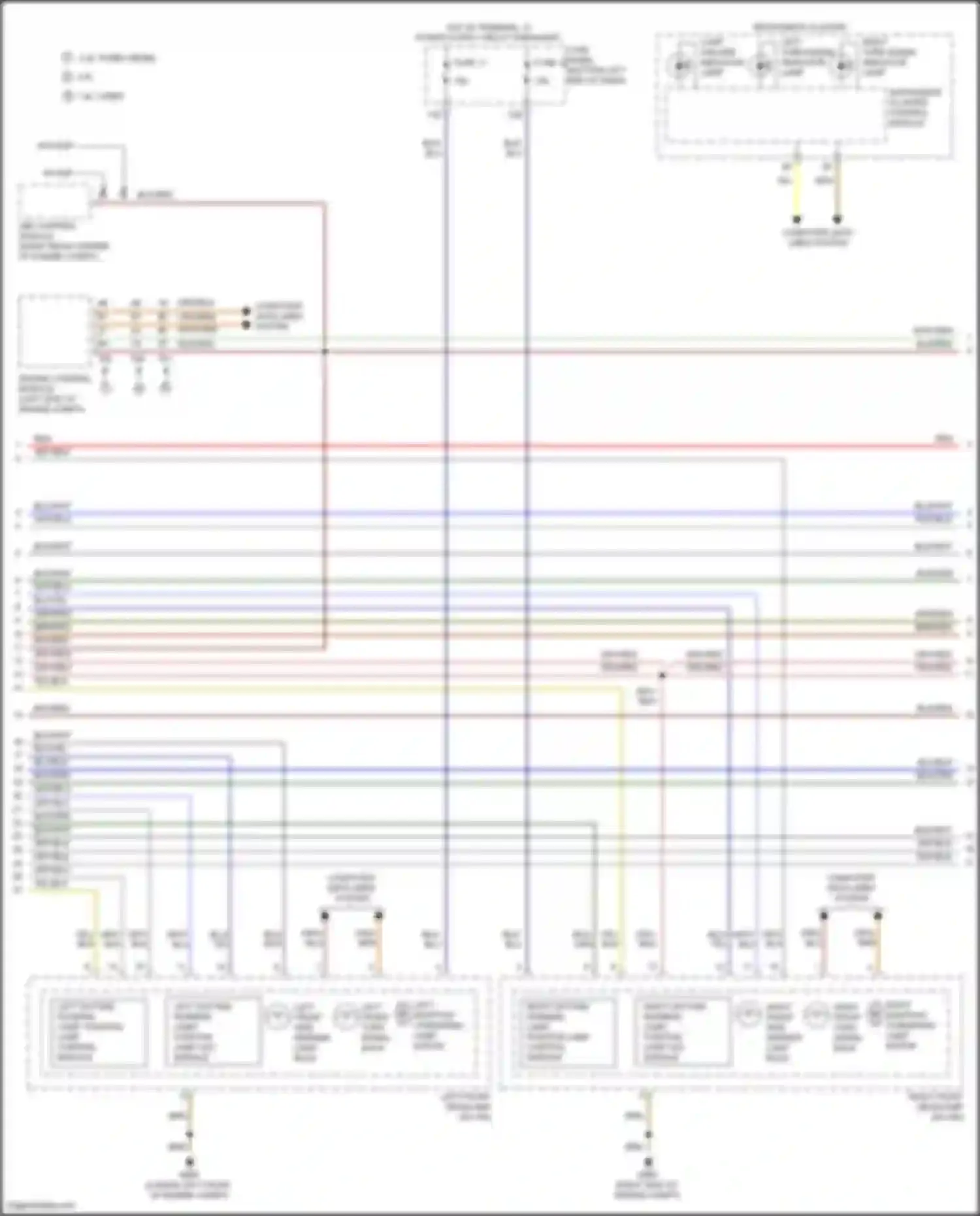 Wiring diagram right front headlamp for Volkswagen Bora III (2012-2018) (14 of 14)