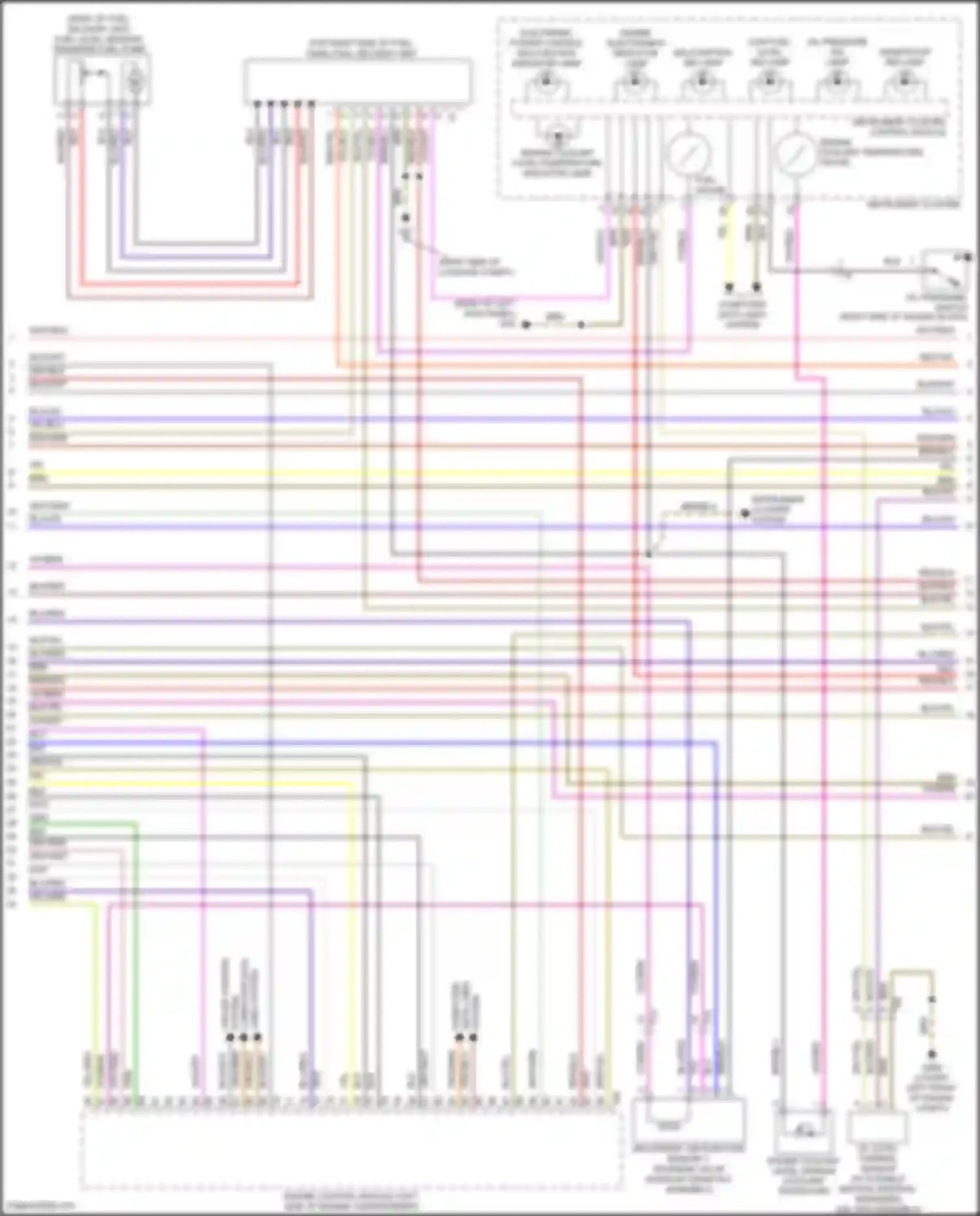 Wiring diagram secondary air injection sensor 1/ solenoid valve for Volkswagen Bora III (2012-2018) (1 of 2)