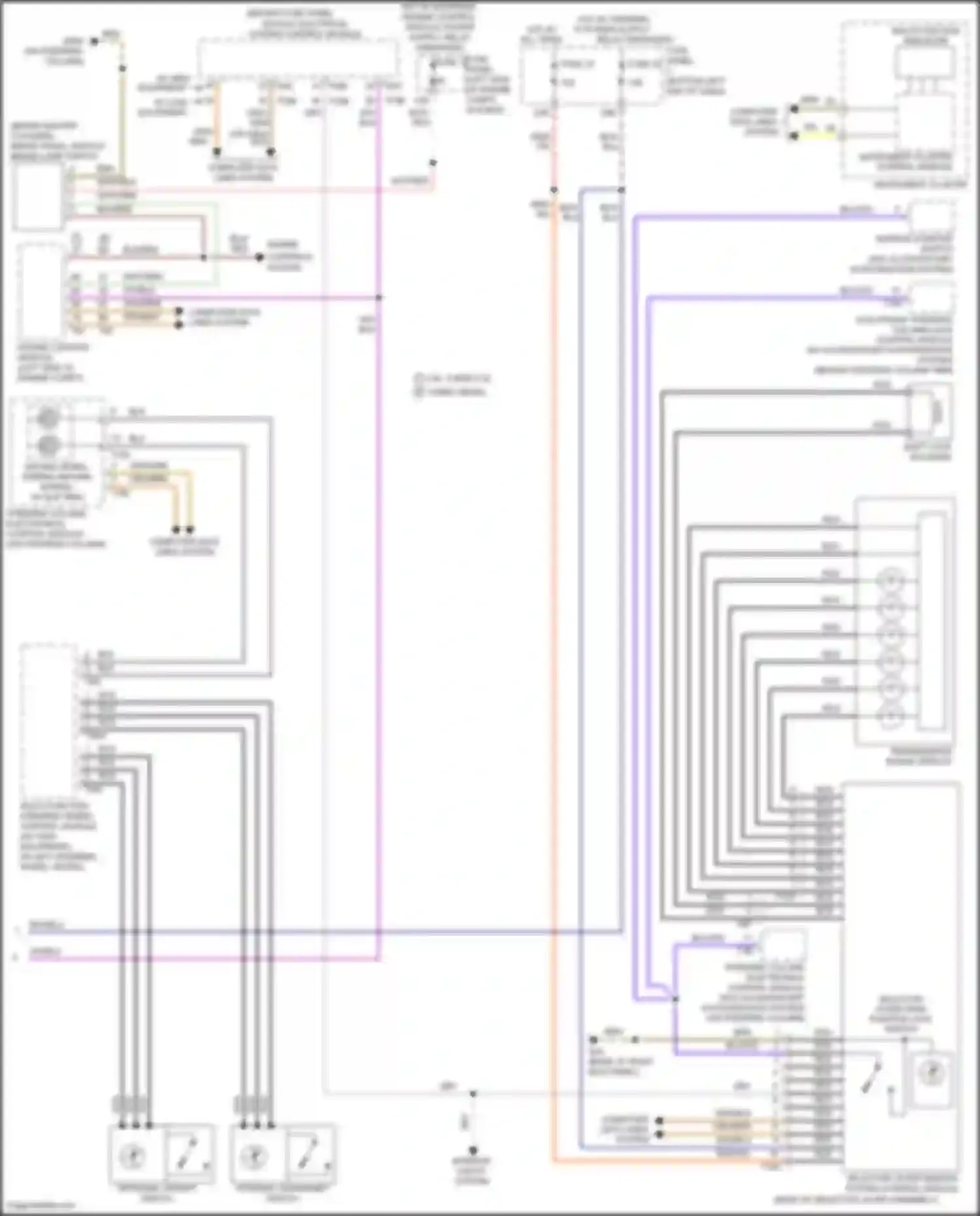 Wiring diagram selector lever sensor system control module for Volkswagen Bora III (2012-2018) (11 of 12)