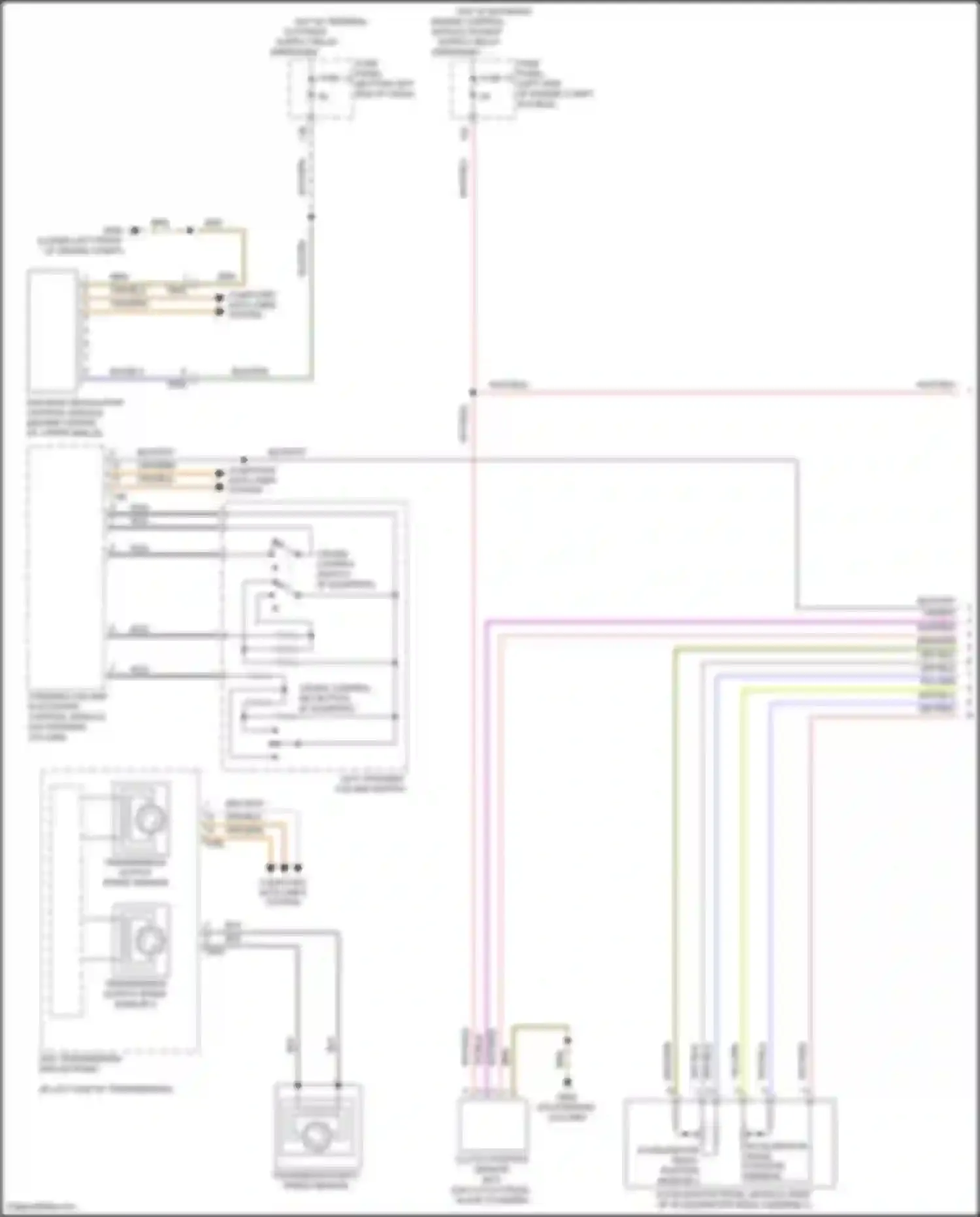 Wiring diagram steering column electronic control module for Volkswagen Bora III (2012-2018) (4 of 4)