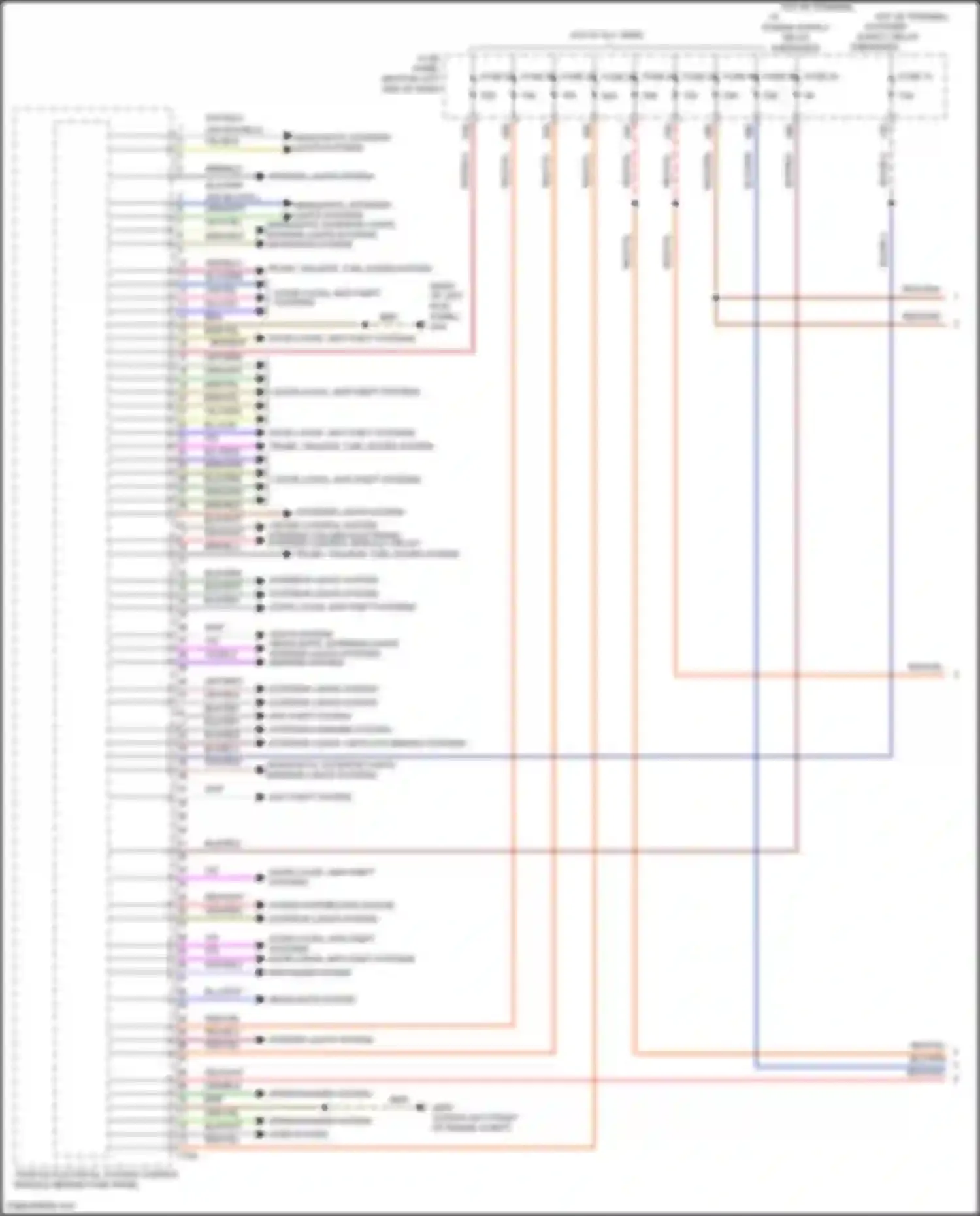 Wiring diagram steering column electronic systems control module circuit for Volkswagen Bora III (2012-2018) (1 of 2)