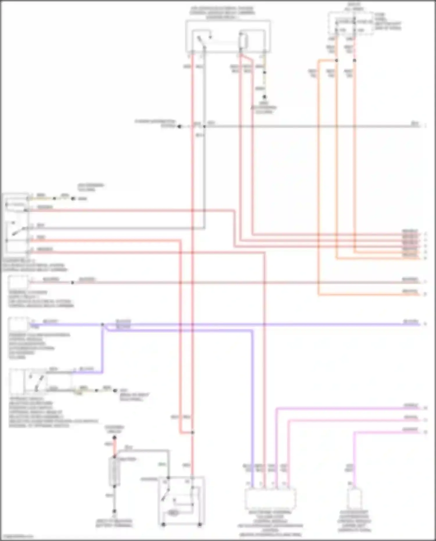 Wiring diagram steering column electronics control module for Volkswagen Bora III (2012-2018) (16 of 22)
