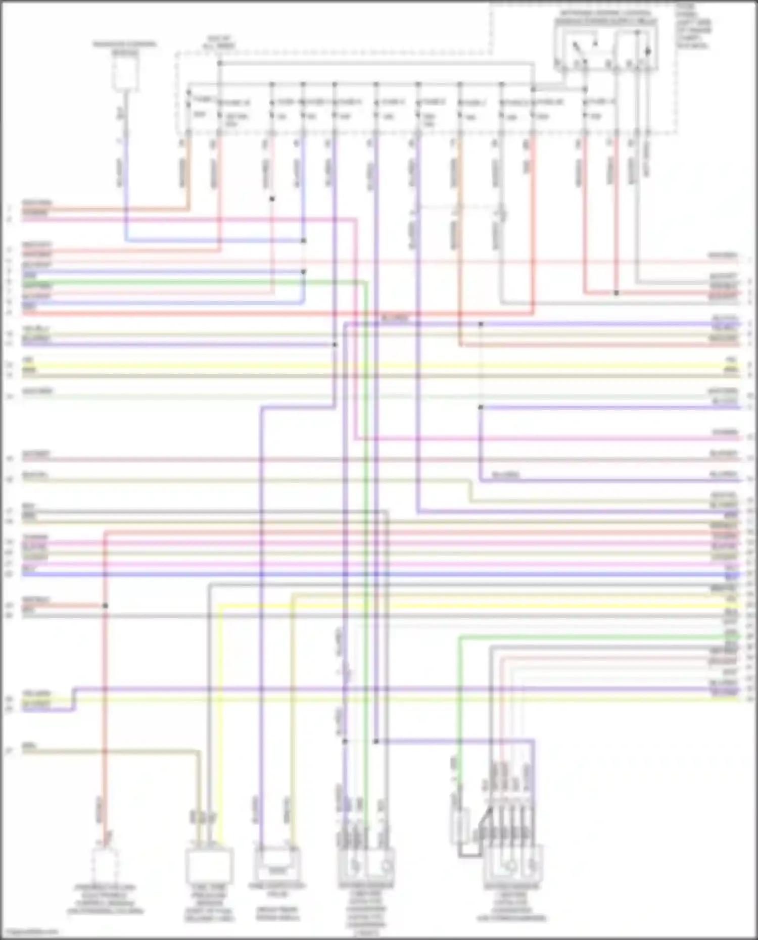 Wiring diagram steering column electronics control module for Volkswagen Bora III (2012-2018) (20 of 22)