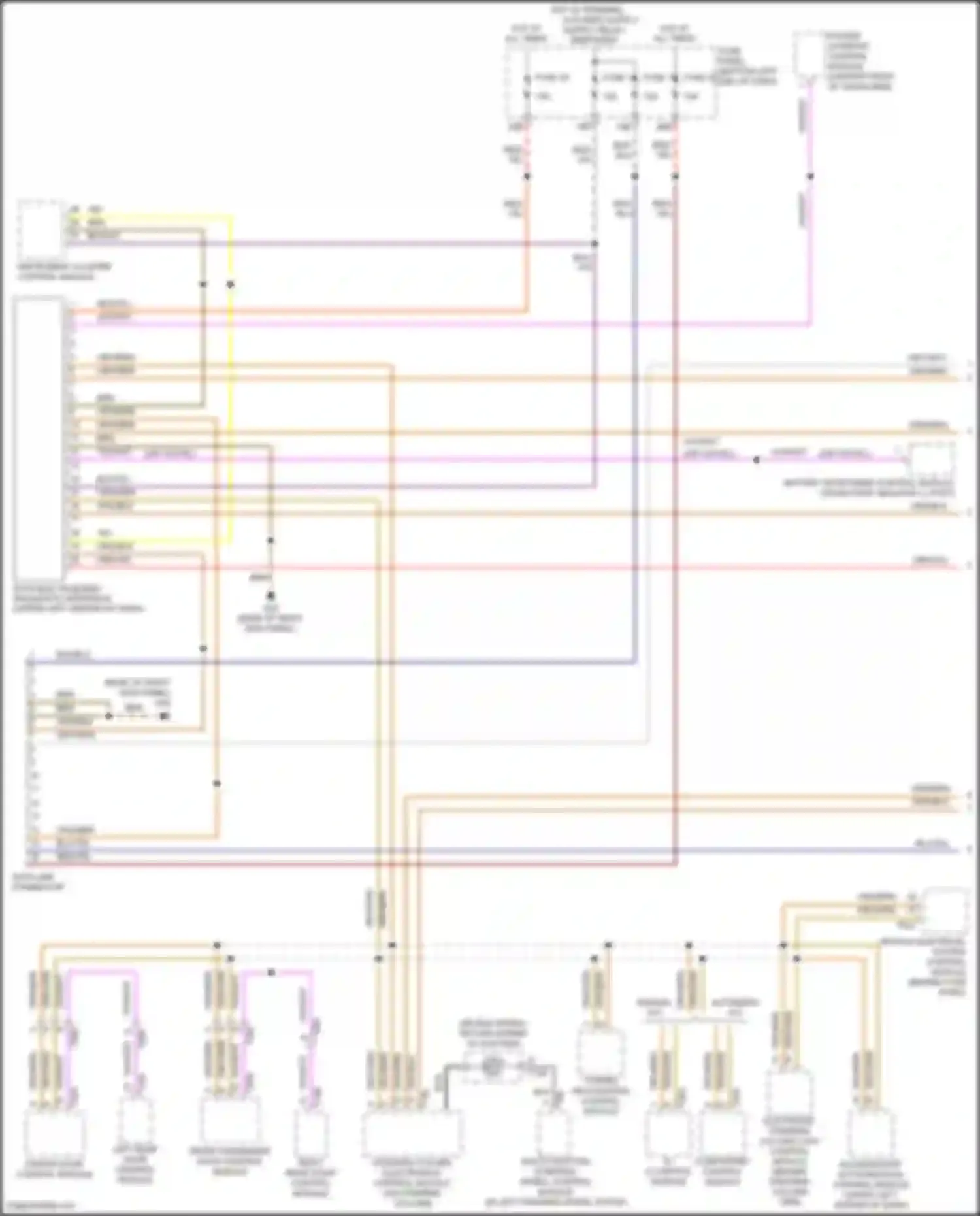 Wiring diagram towing recognition control module for Volkswagen Bora III (2012-2018) (1 of 1)