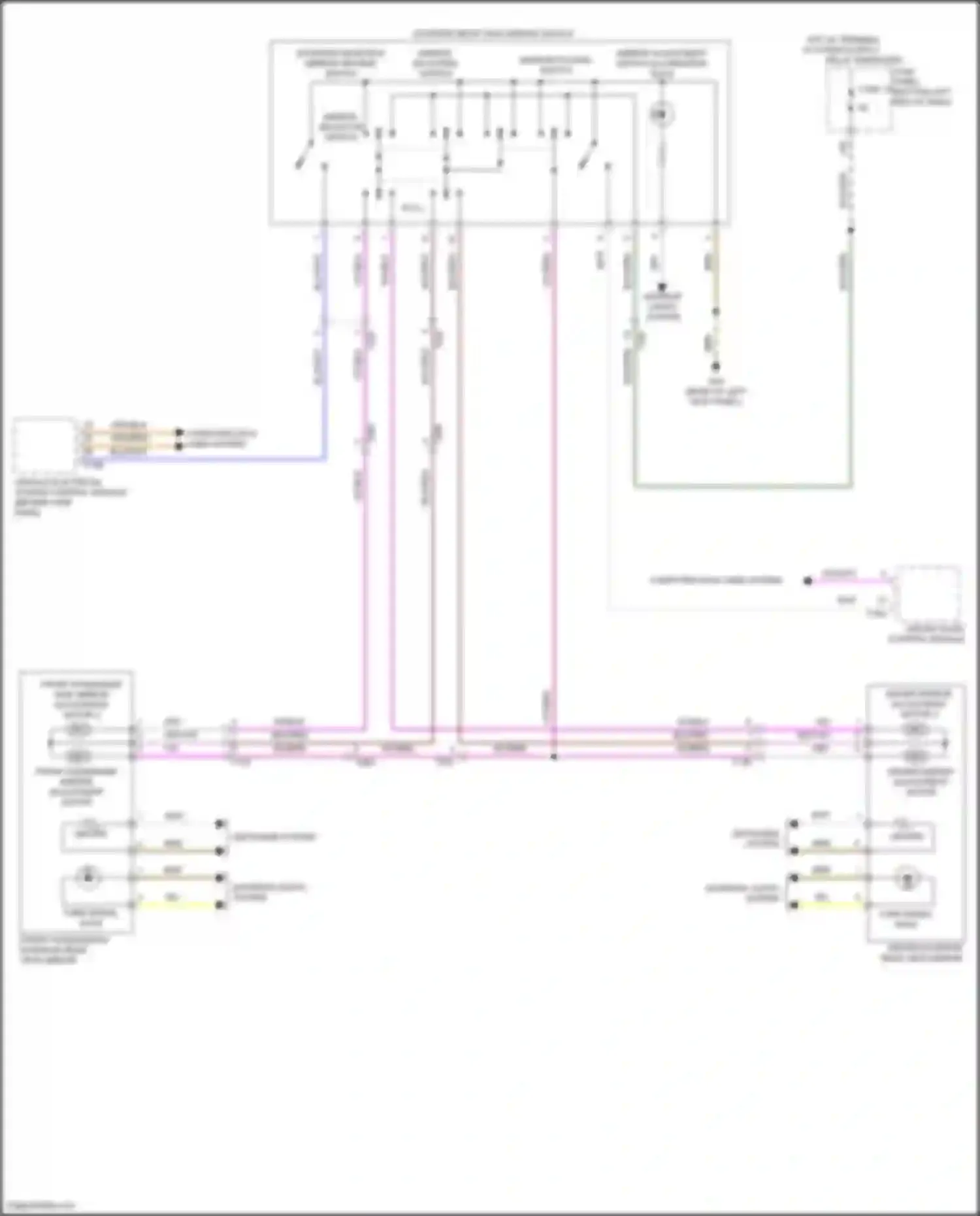 Wiring diagram vehicle electrical system control module for Volkswagen Bora III (2012-2018) (42 of 81)
