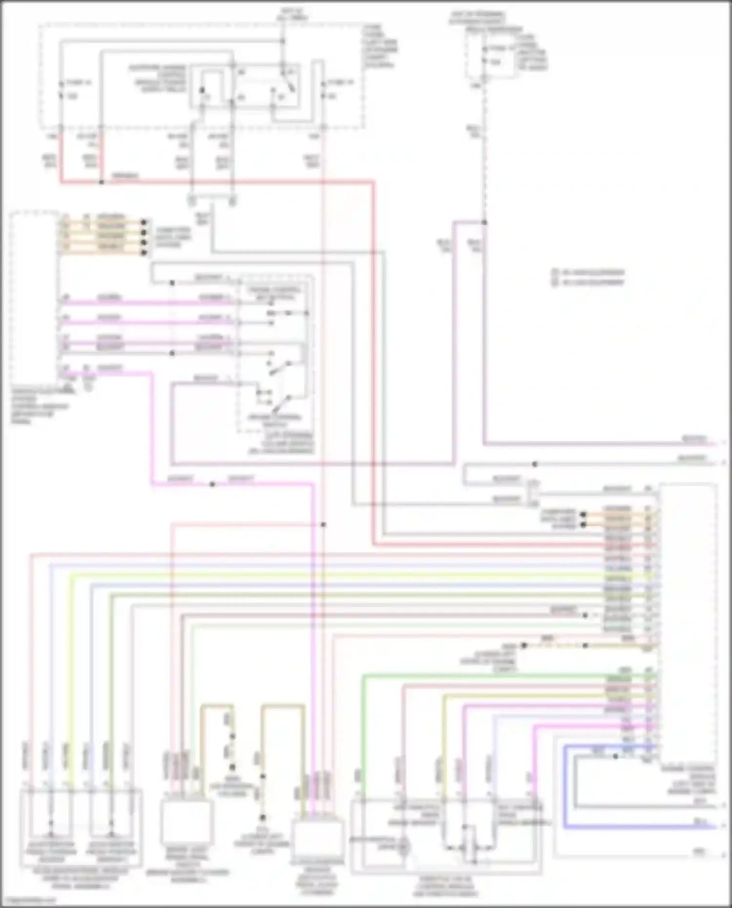 Wiring diagram vehicle electrical system control module for Volkswagen Bora III (2012-2018) (63 of 81)