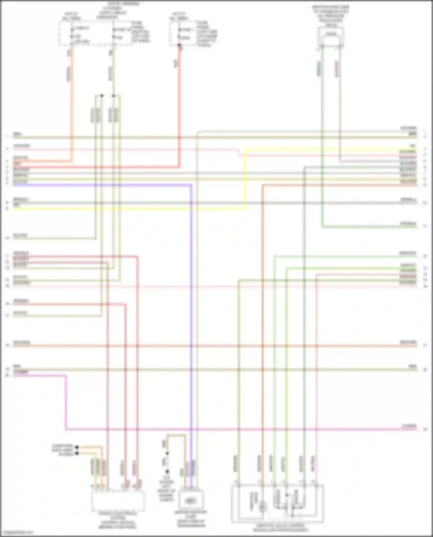 Wiring diagram vehicle electrical system control module for Volkswagen Bora III (2012-2018) (70 of 81)