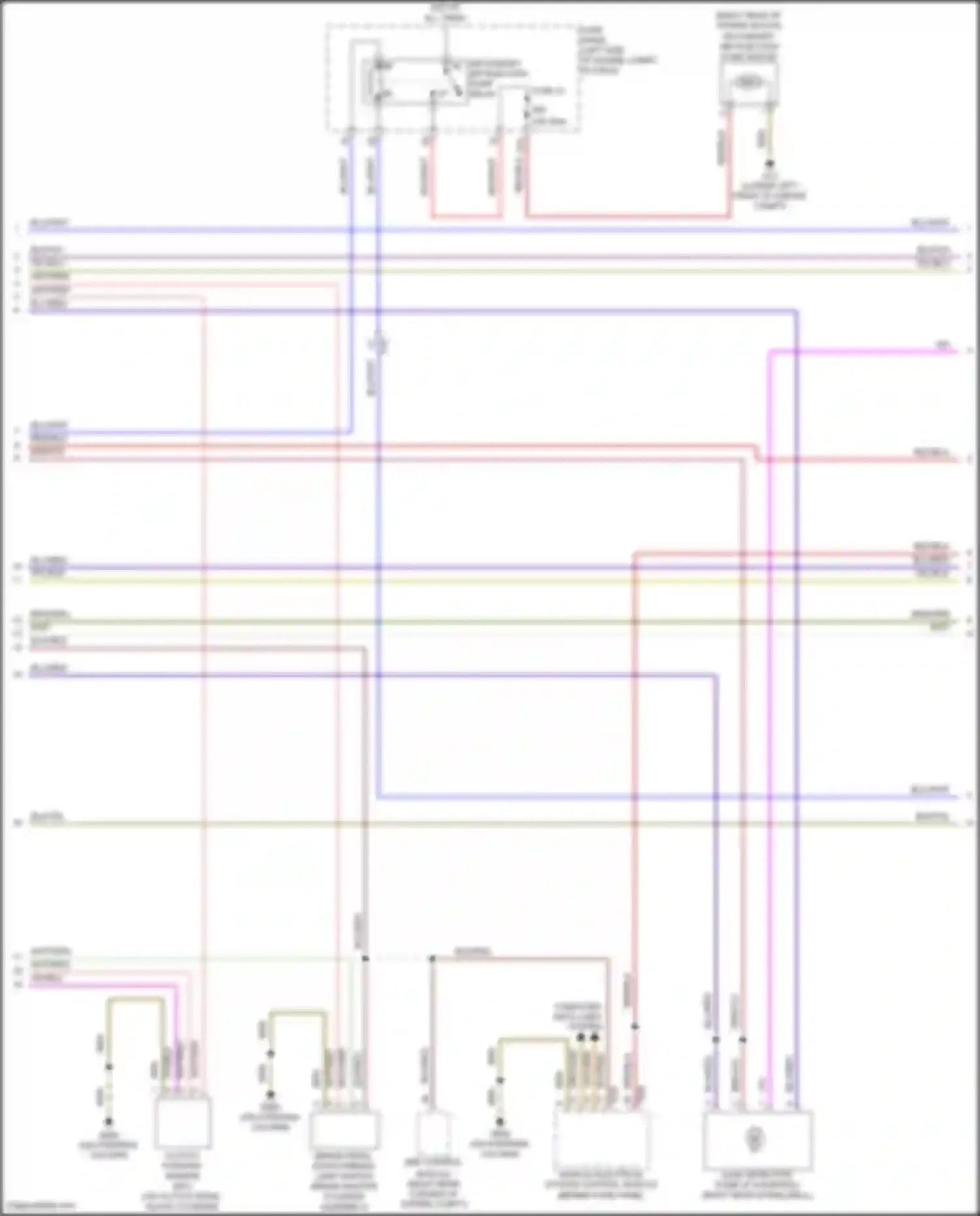 Wiring diagram vehicle electrical system control module for Volkswagen Bora III (2012-2018) (79 of 81)