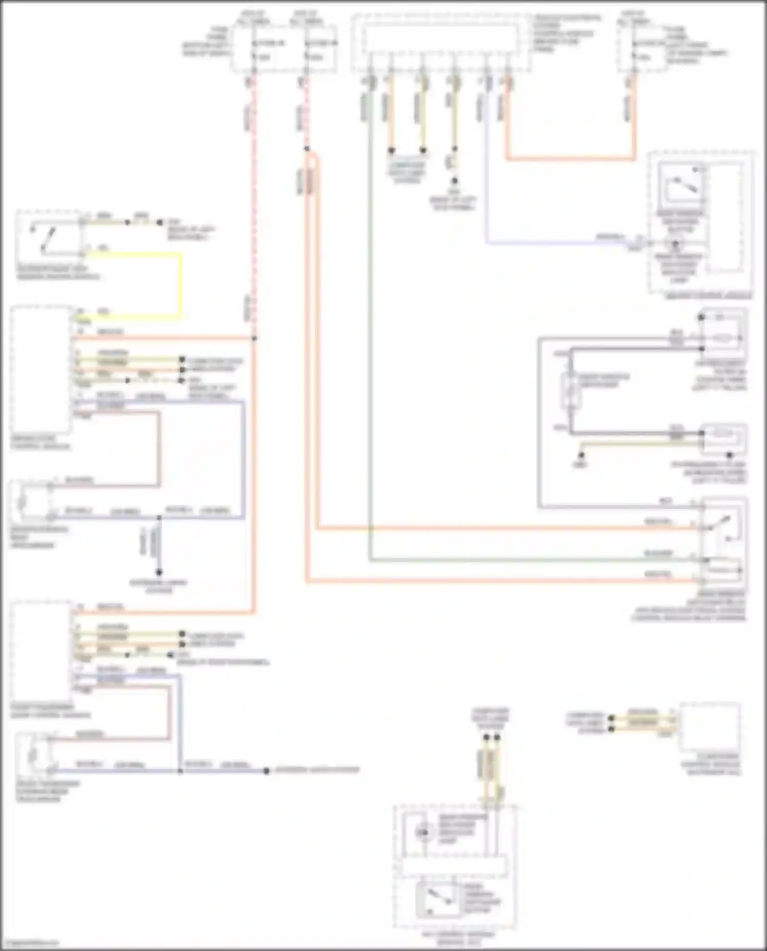 Wiring diagram vehicle electrical system control module for Volkswagen Bora III (2012-2018) (1 of 81)