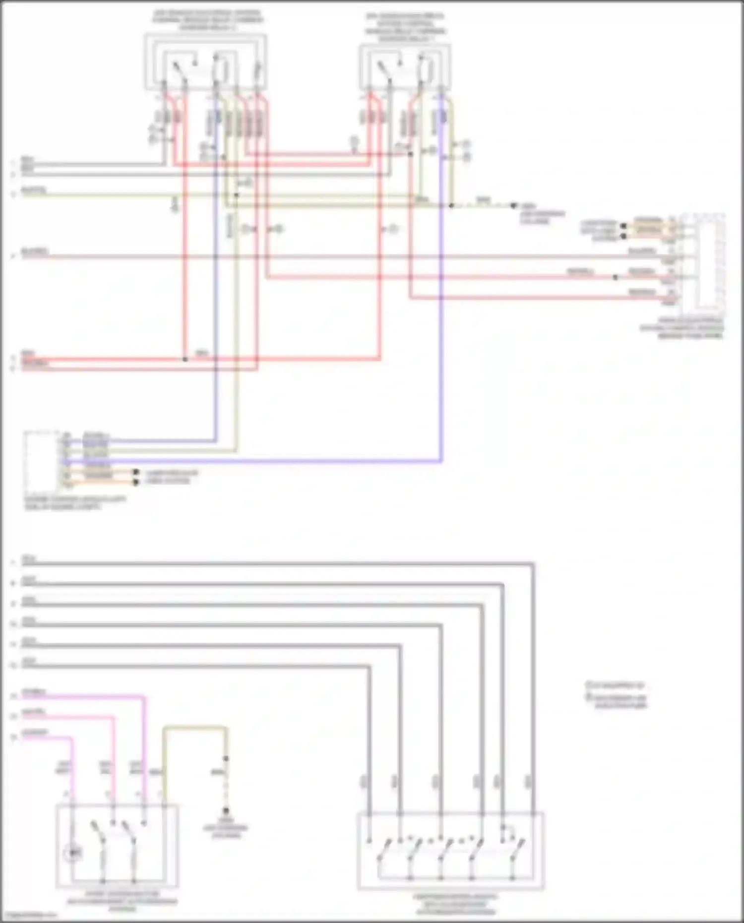 Wiring diagram vehicle electrical system control module for Volkswagen Bora III (2012-2018) (69 of 81)