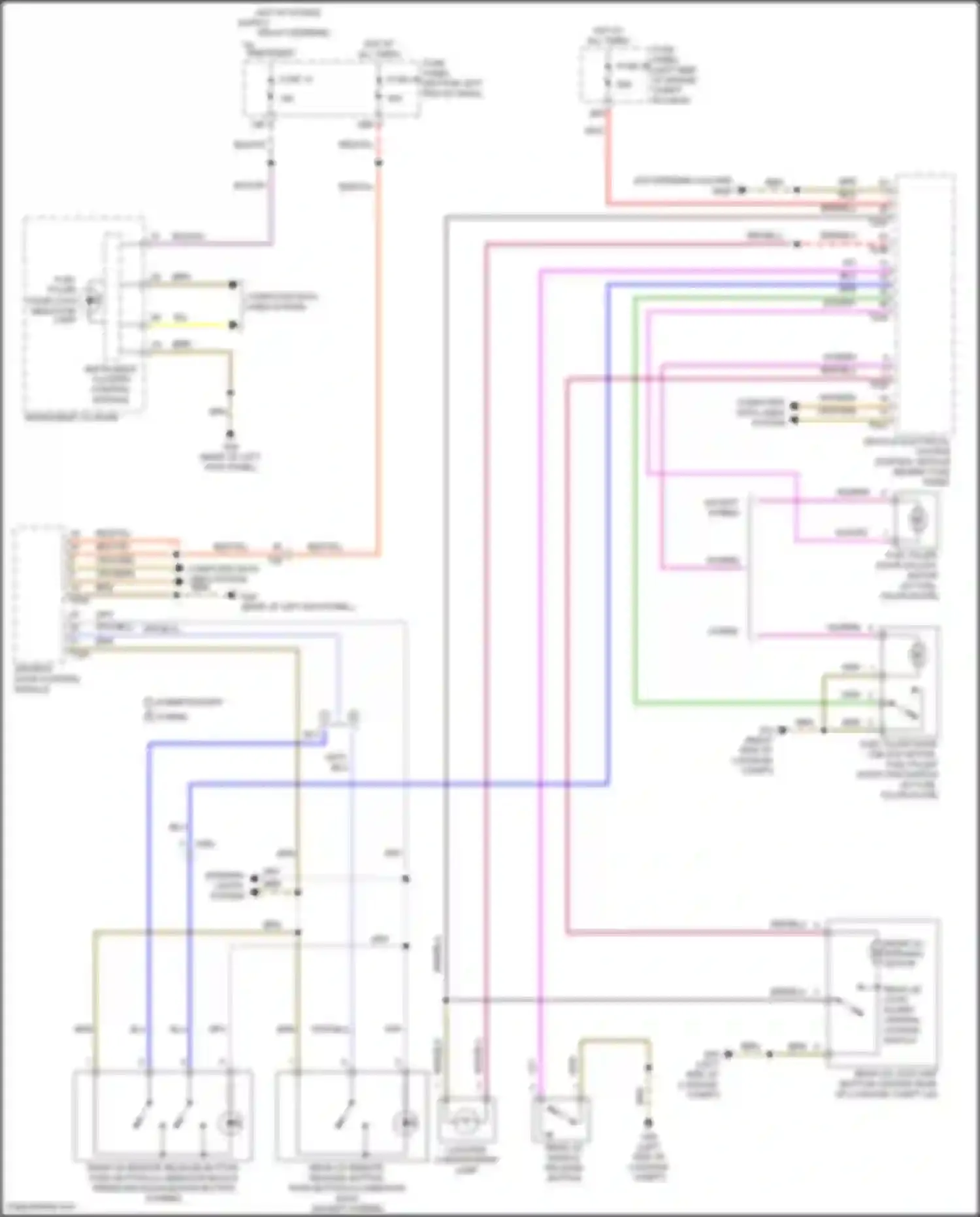 Wiring diagram vehicle electrical system control module for Volkswagen Bora III (2012-2018) (10 of 81)