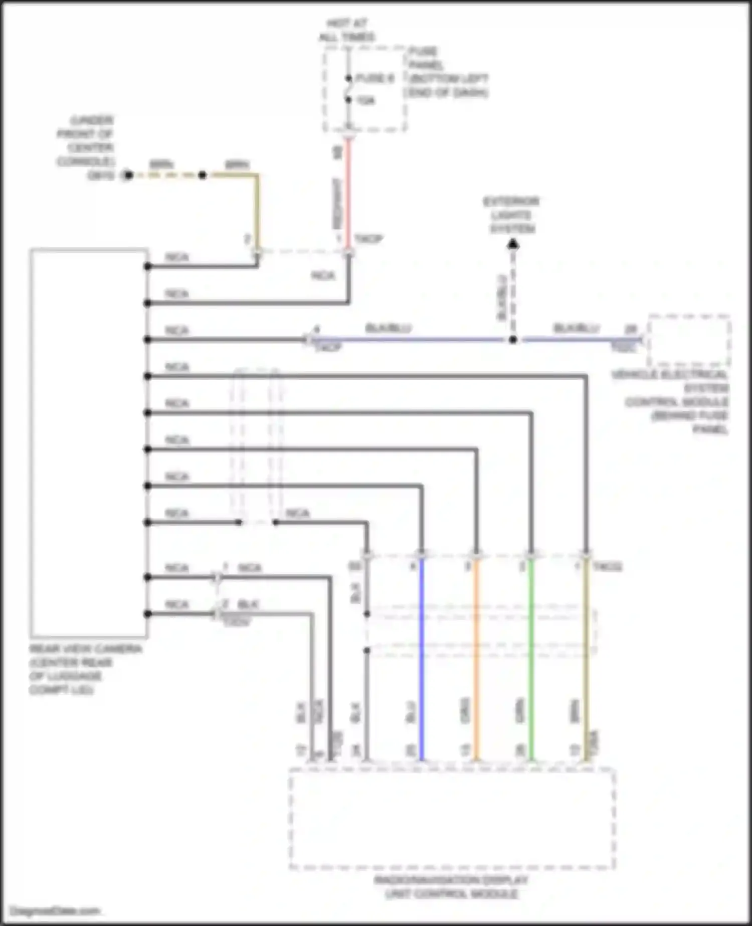 Wiring diagram vehicle electrical system control module for Volkswagen Bora III (2012-2018) (50 of 81)