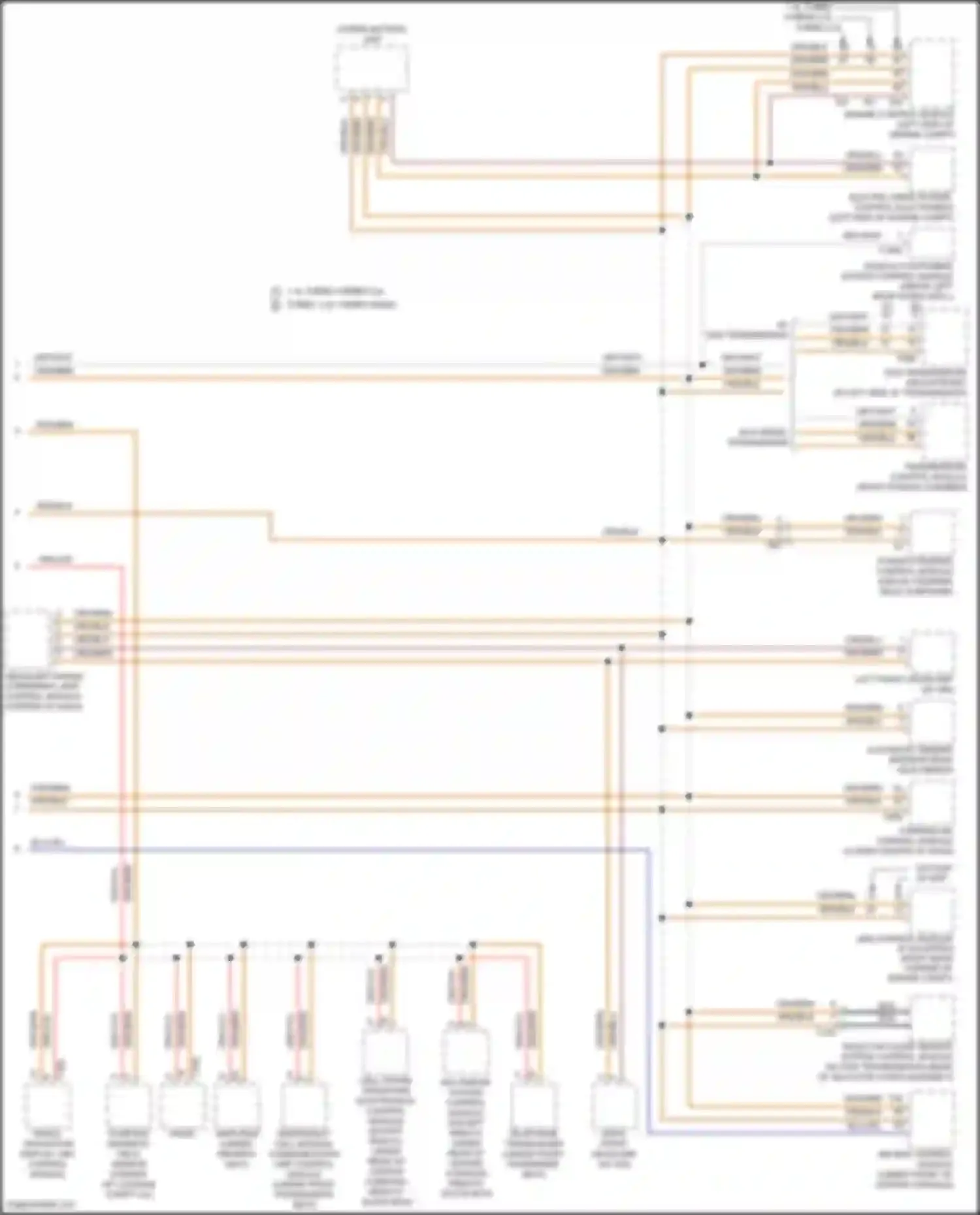 Wiring diagram vehicle positioning system control module for Volkswagen Bora III (2012-2018) (1 of 6)