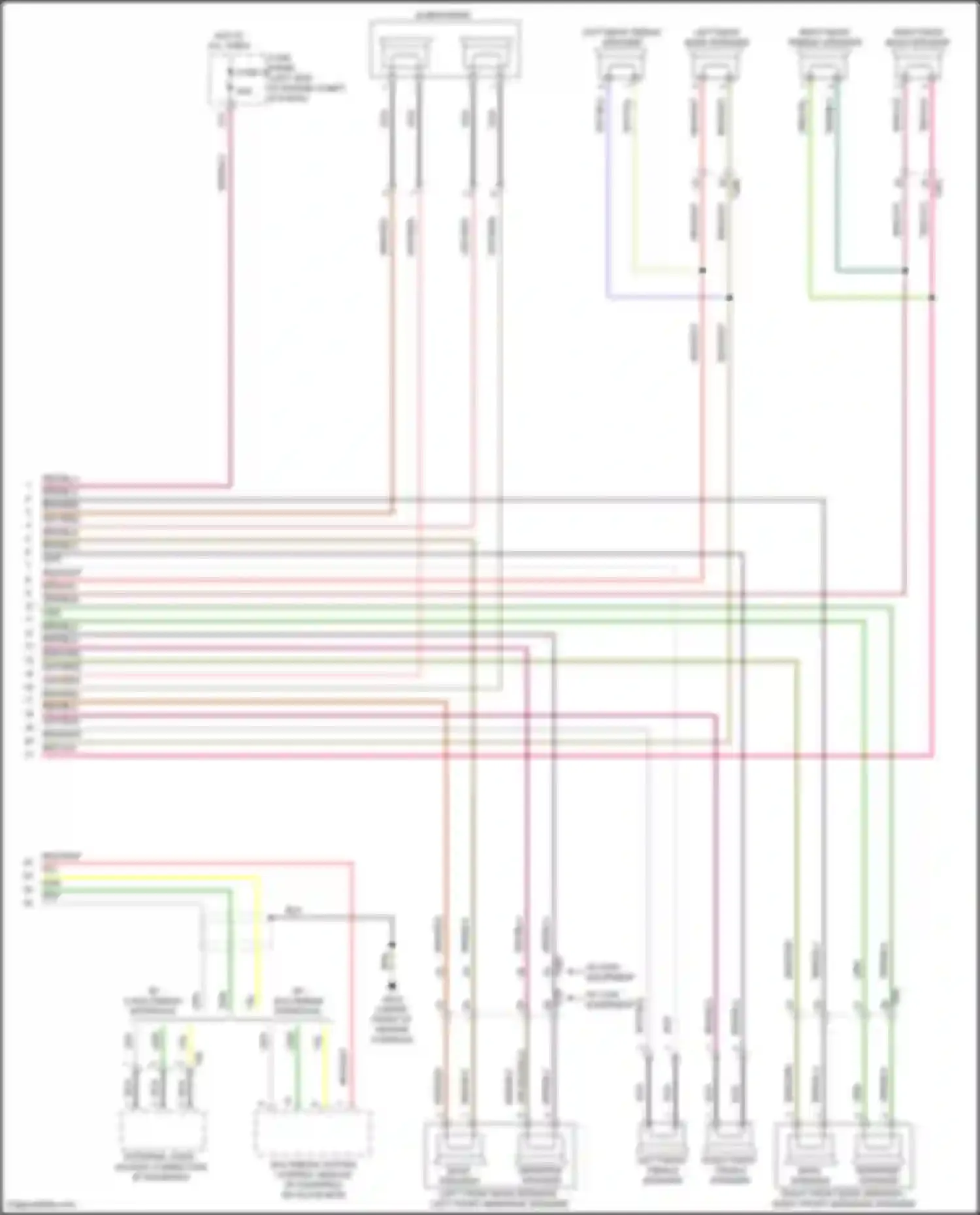 Wiring diagram w/ multimedia interface for Volkswagen Bora III (2012-2018) (6 of 6)