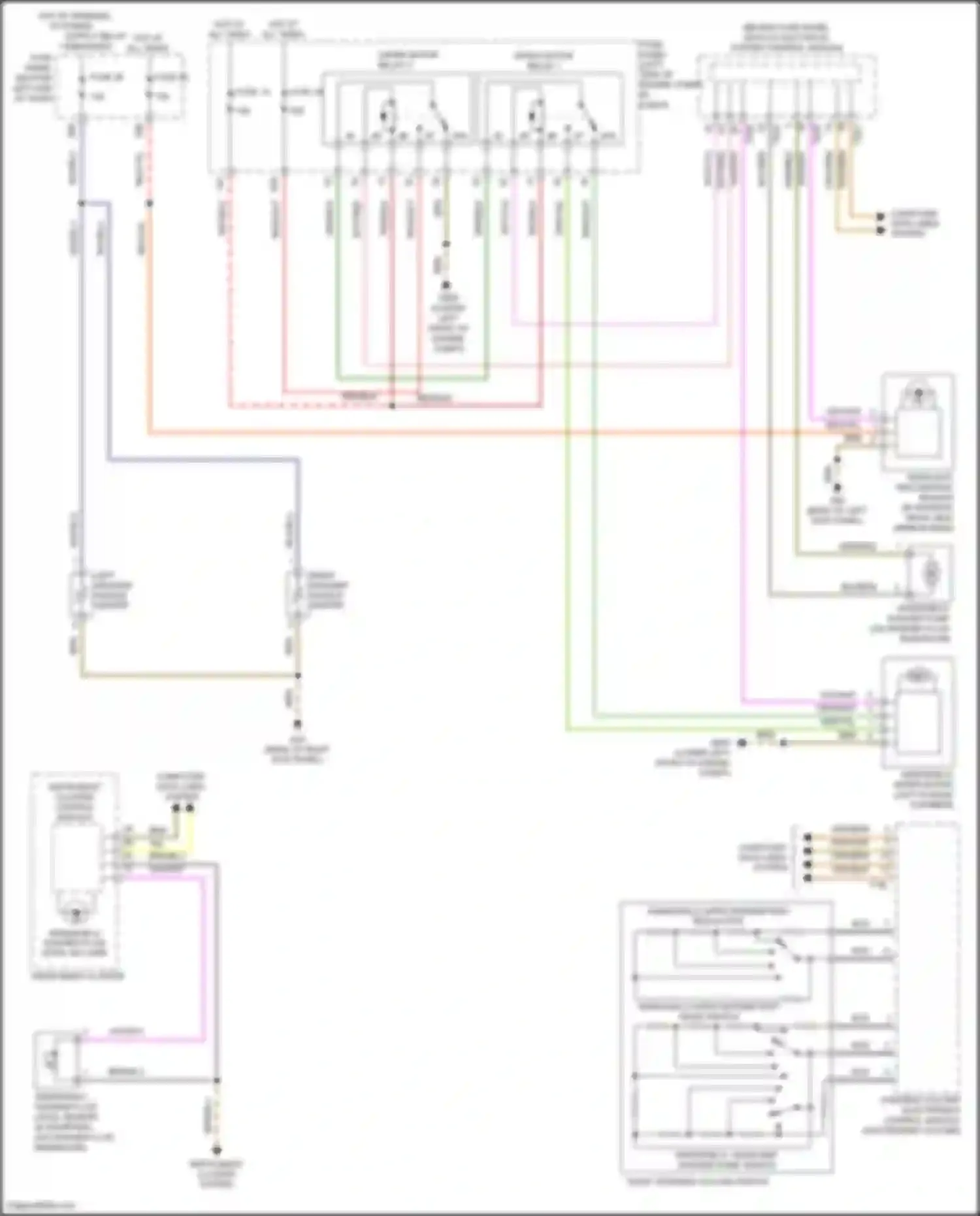 Wiring diagram windshield washer fluid level sensor for Volkswagen Bora III (2012-2018) (3 of 4)