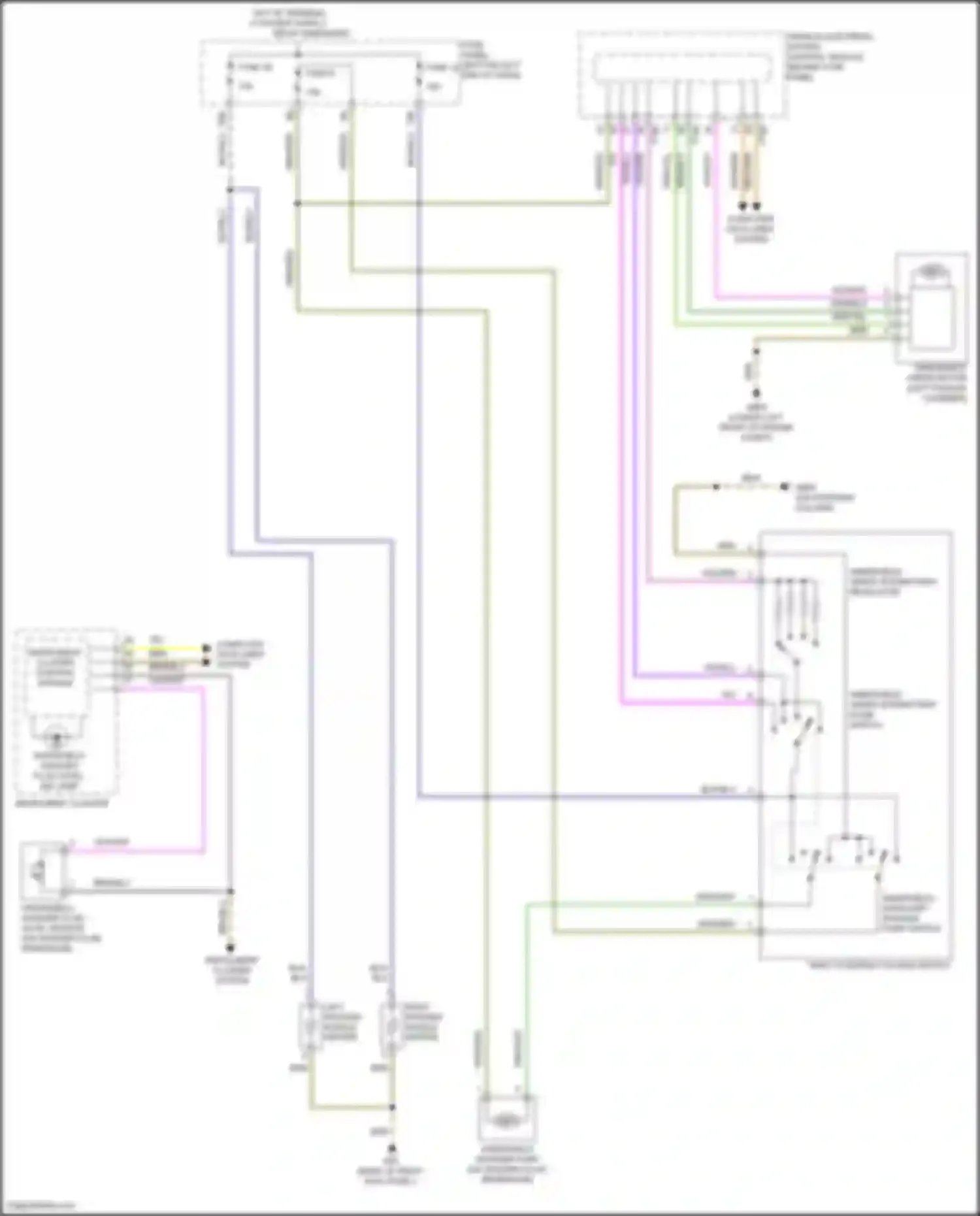 Wiring diagram windshield wiper intermittent regulator for Volkswagen Bora III (2012-2018) (3 of 3)