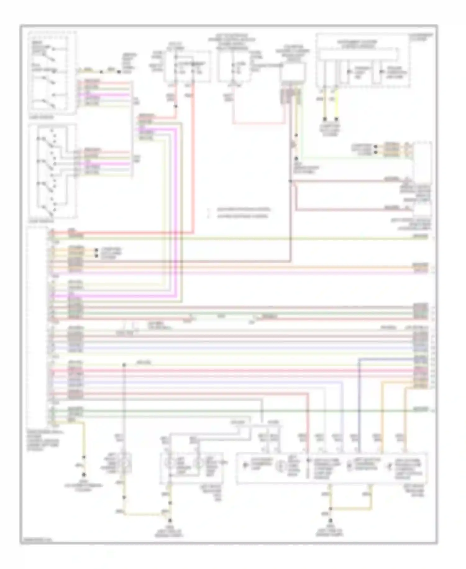 Eos Volkswagen I facelift (2010-2015): Exterior lamps circuit (1 of 3)