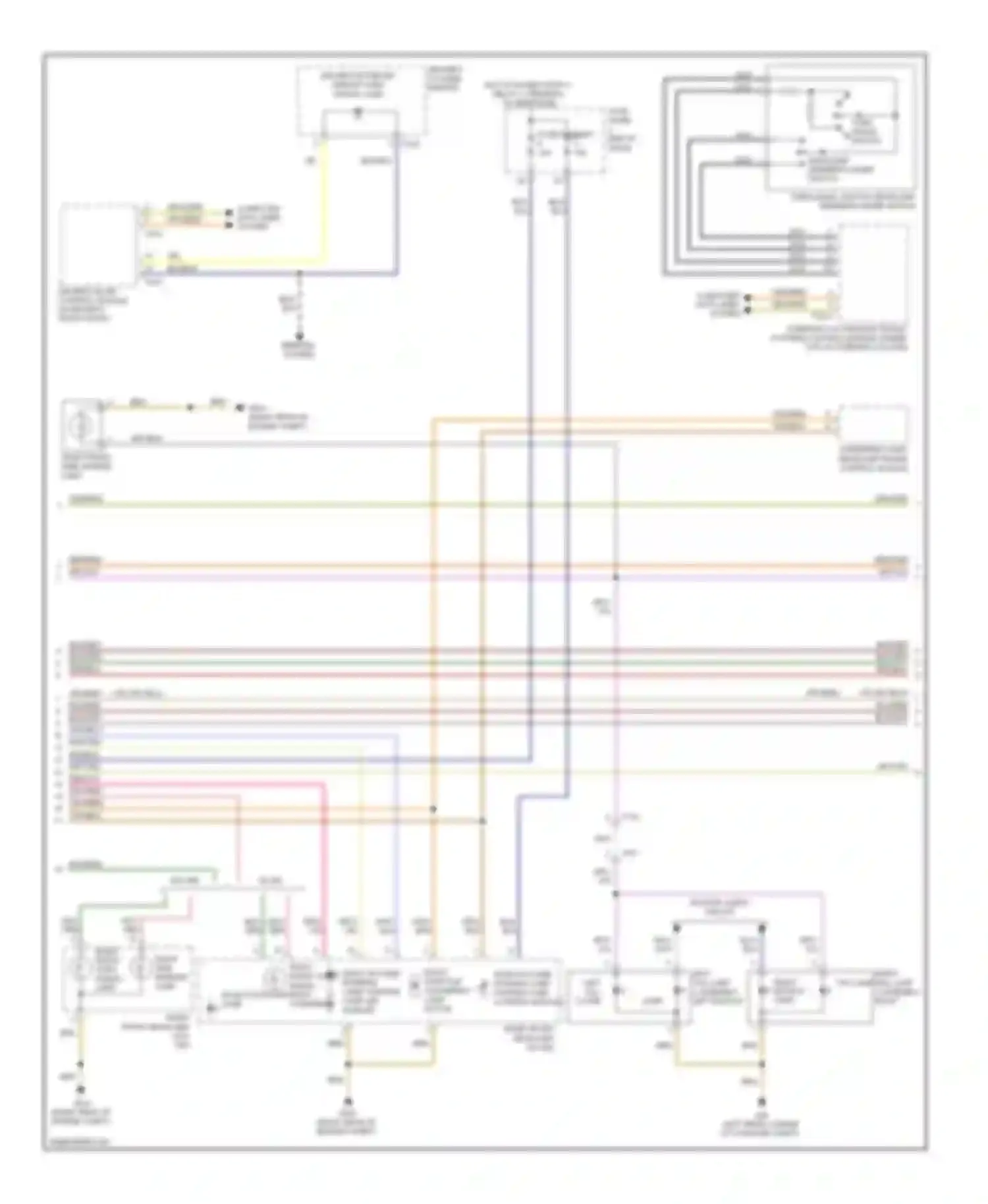 Eos Volkswagen I facelift (2010-2015): Exterior lamps circuit (2 of 3)