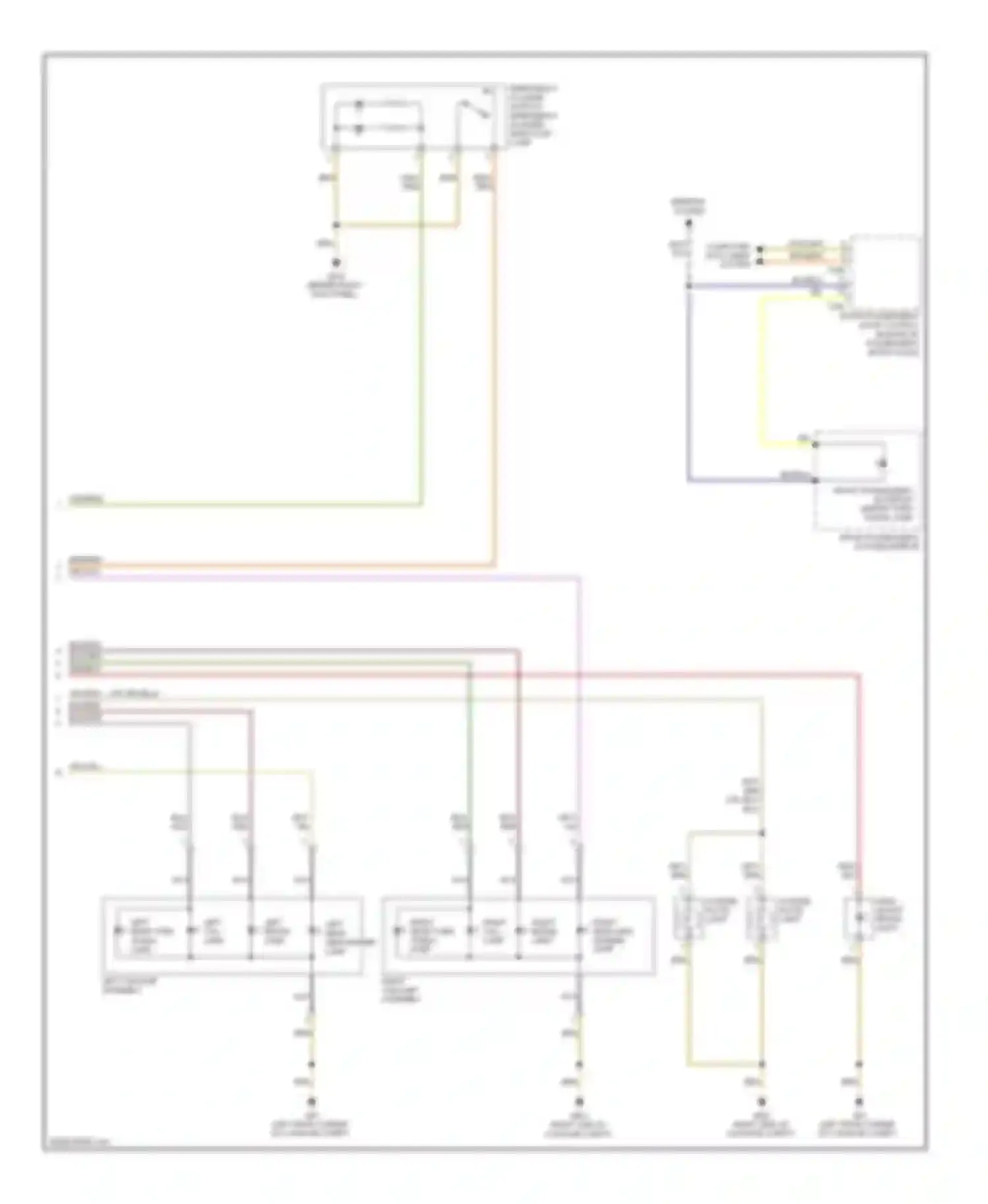 Eos Volkswagen I facelift (2010-2015): Exterior lamps circuit (3 of 3)