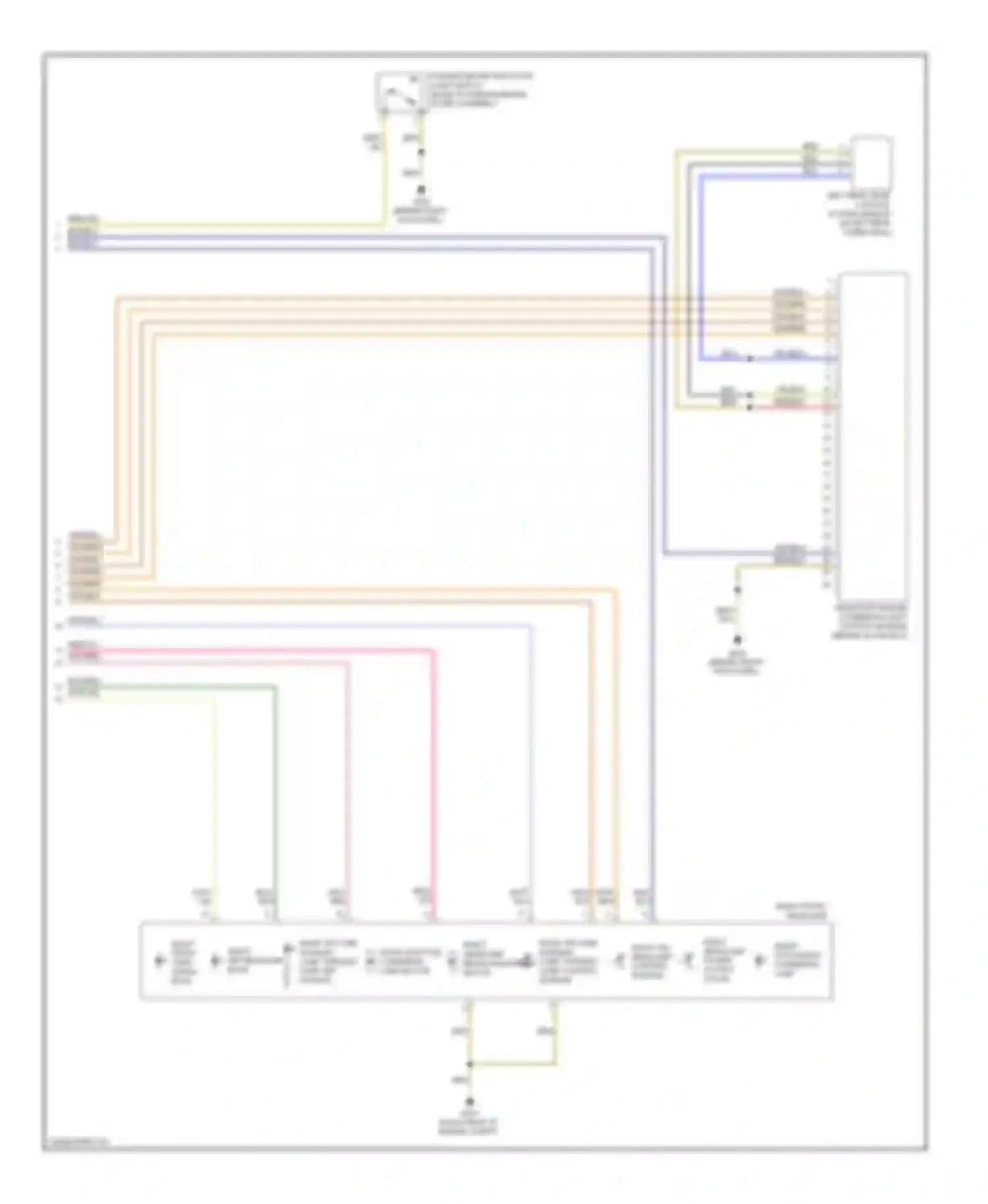 Eos Volkswagen I facelift (2010-2015): Headlights circuit, with hid headlamps (2 of 2)
