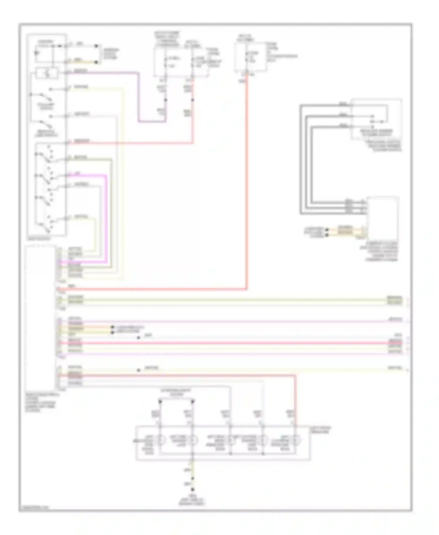 Eos Volkswagen I facelift (2010-2015): Headlights circuit, without hid headlamps (1 of 2)