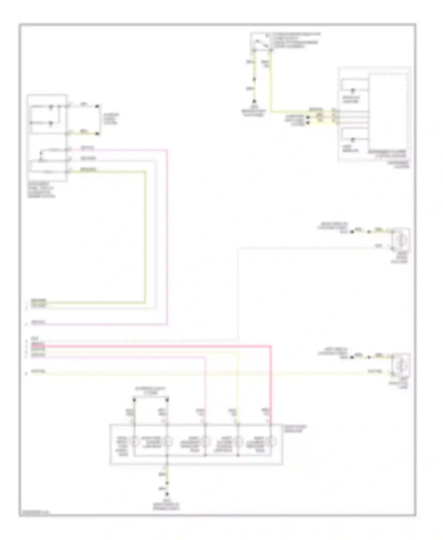 Eos Volkswagen I facelift (2010-2015): Headlights circuit, without hid headlamps (2 of 2)