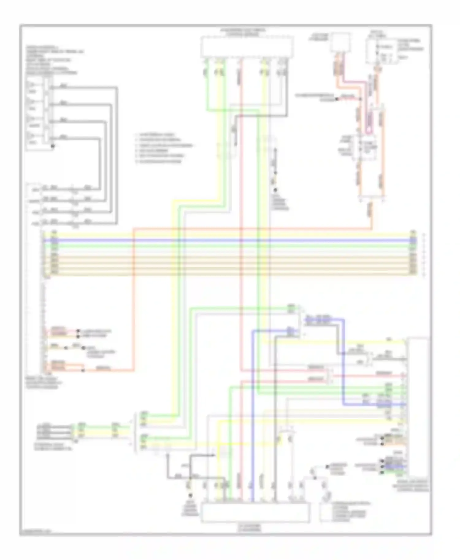 Eos Volkswagen I facelift (2010-2015): Navigation circuit, with amplifier (1 of 2)