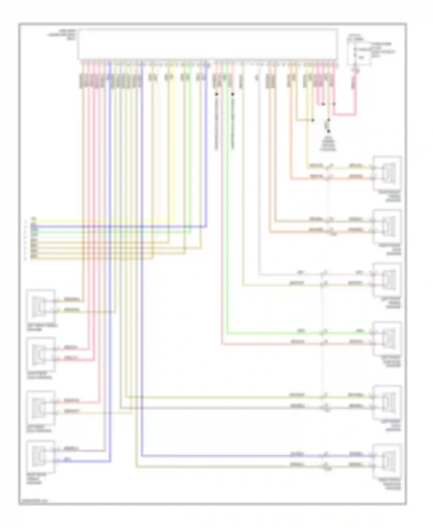 Eos Volkswagen I facelift (2010-2015): Navigation circuit, with amplifier (2 of 2)