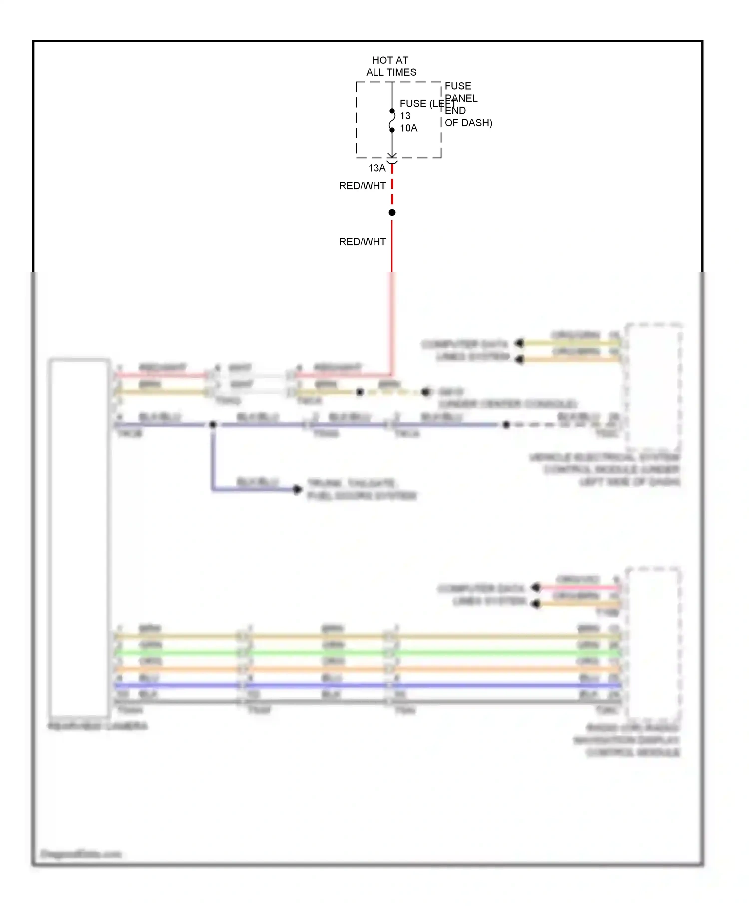 Volkswagen Eos I facelift (2010-2015) org/brn wiring diagram  (70 of 74)