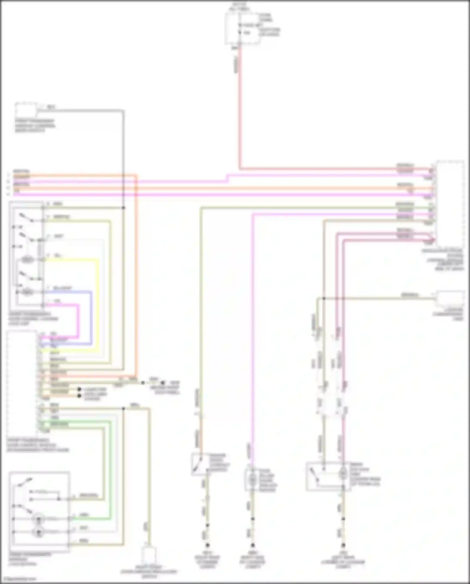 Eos Volkswagen I facelift (2010-2015): Forced entry circuit (2 of 2)