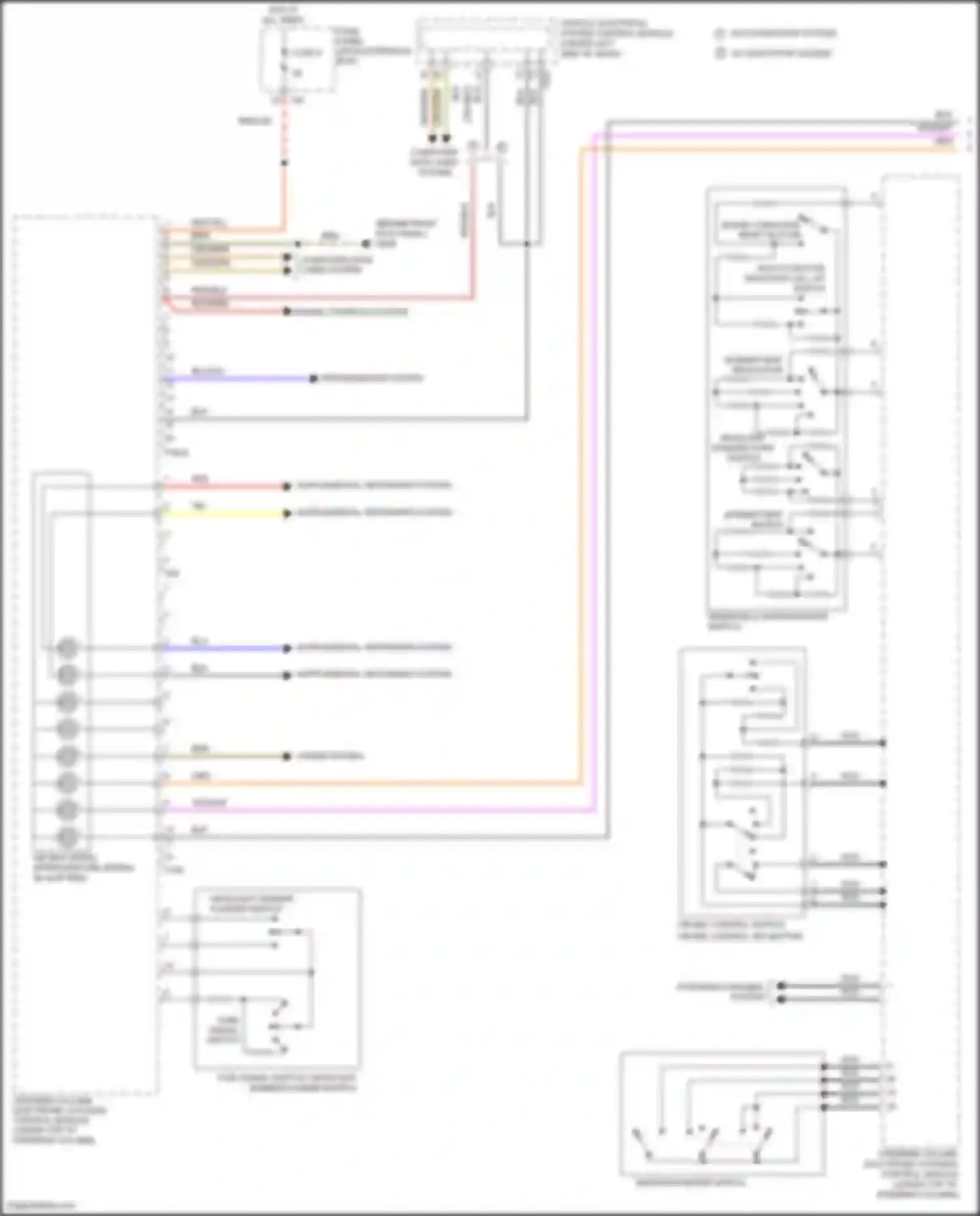 Eos Volkswagen I facelift (2010-2015): Steering column electronic systems control module circuit (1 of 2)