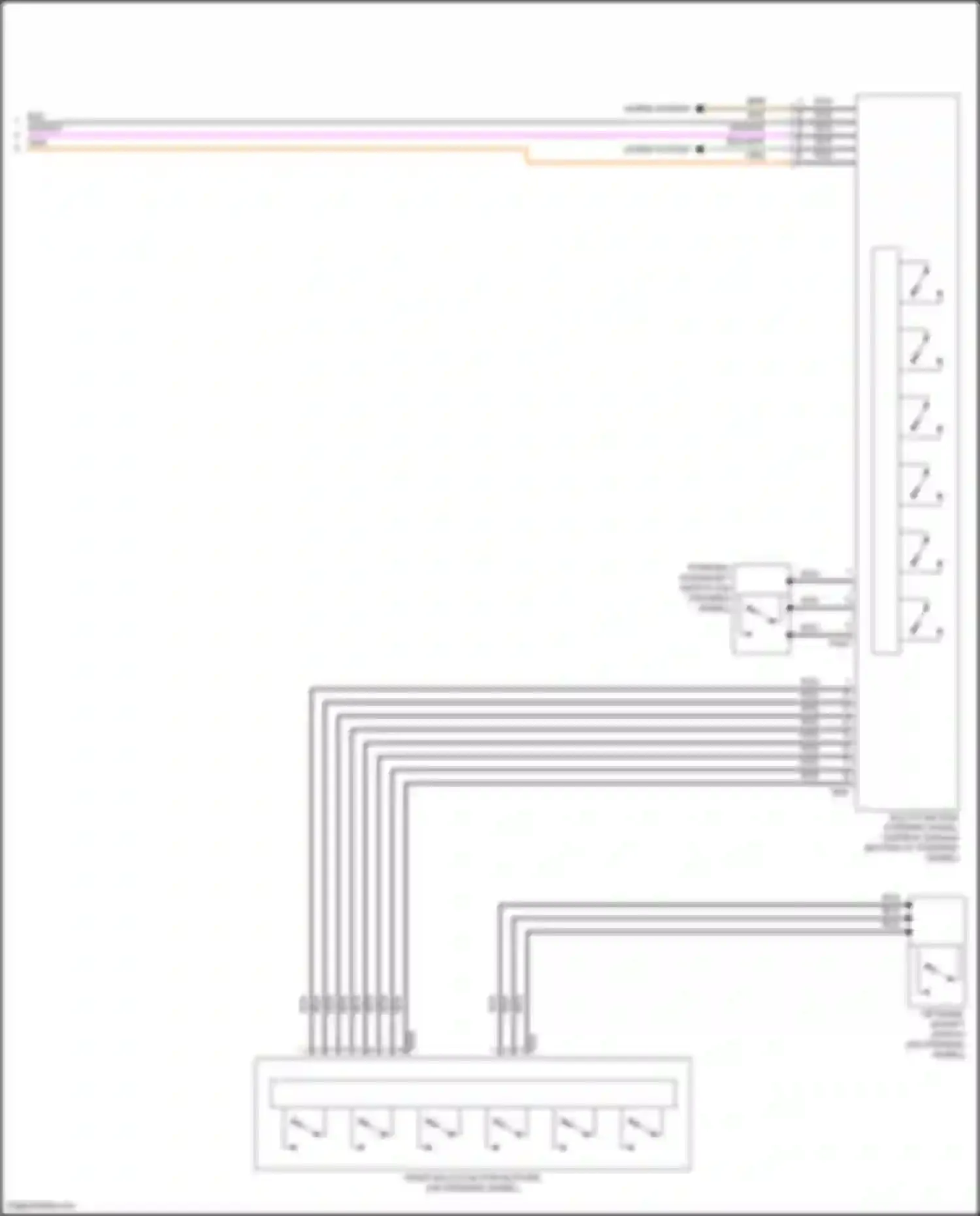 Eos Volkswagen I facelift (2010-2015): Steering column electronic systems control module circuit (2 of 2)