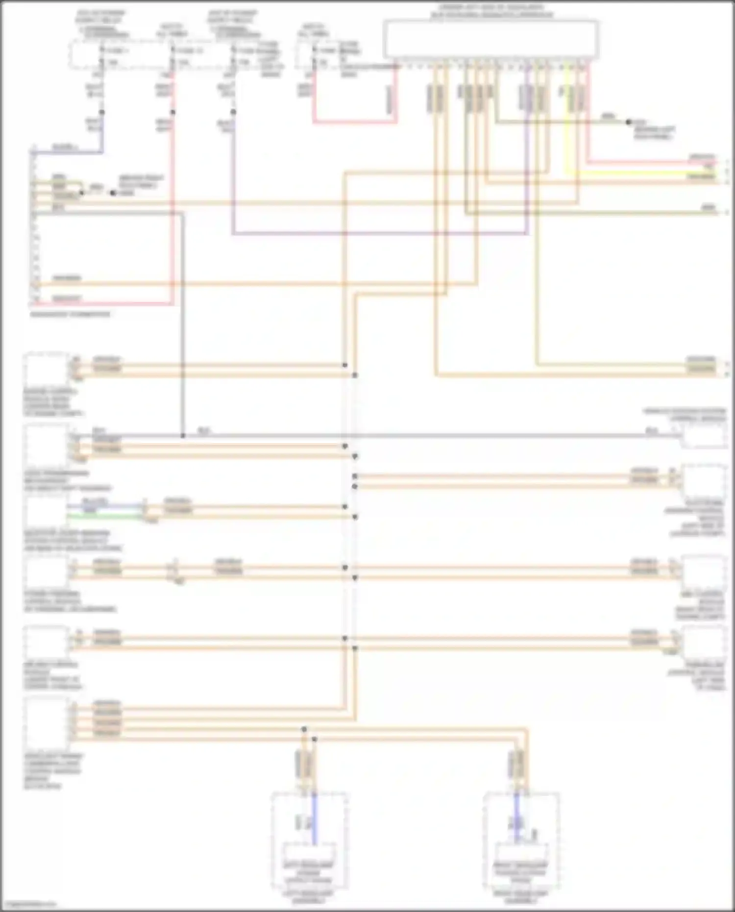 Eos Volkswagen I facelift (2010-2015): Computer data lines circuit (1 of 2)