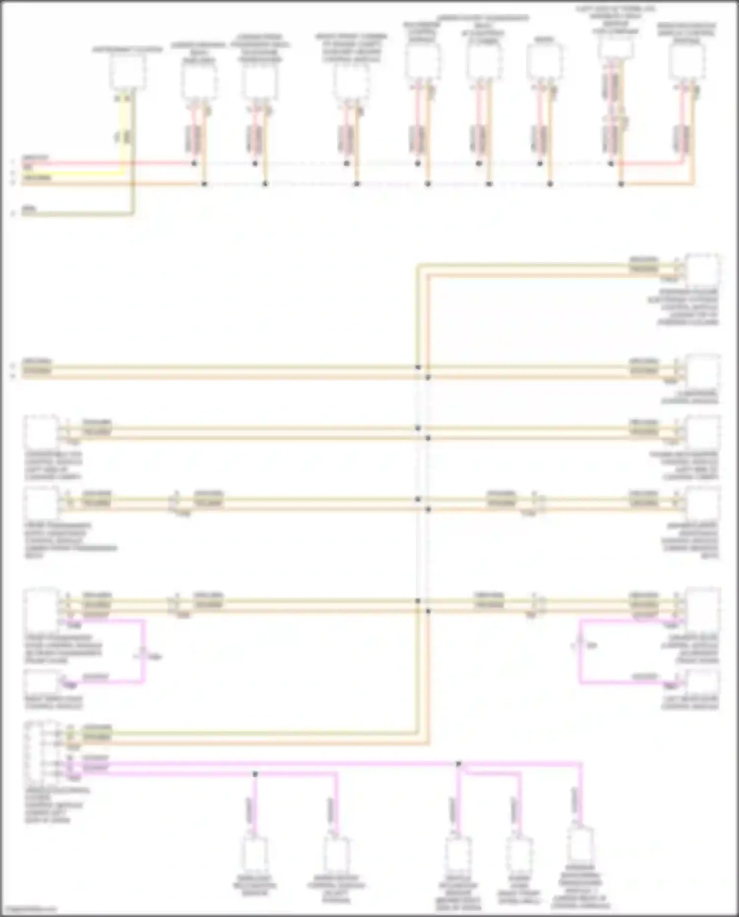 Eos Volkswagen I facelift (2010-2015): Computer data lines circuit (2 of 2)