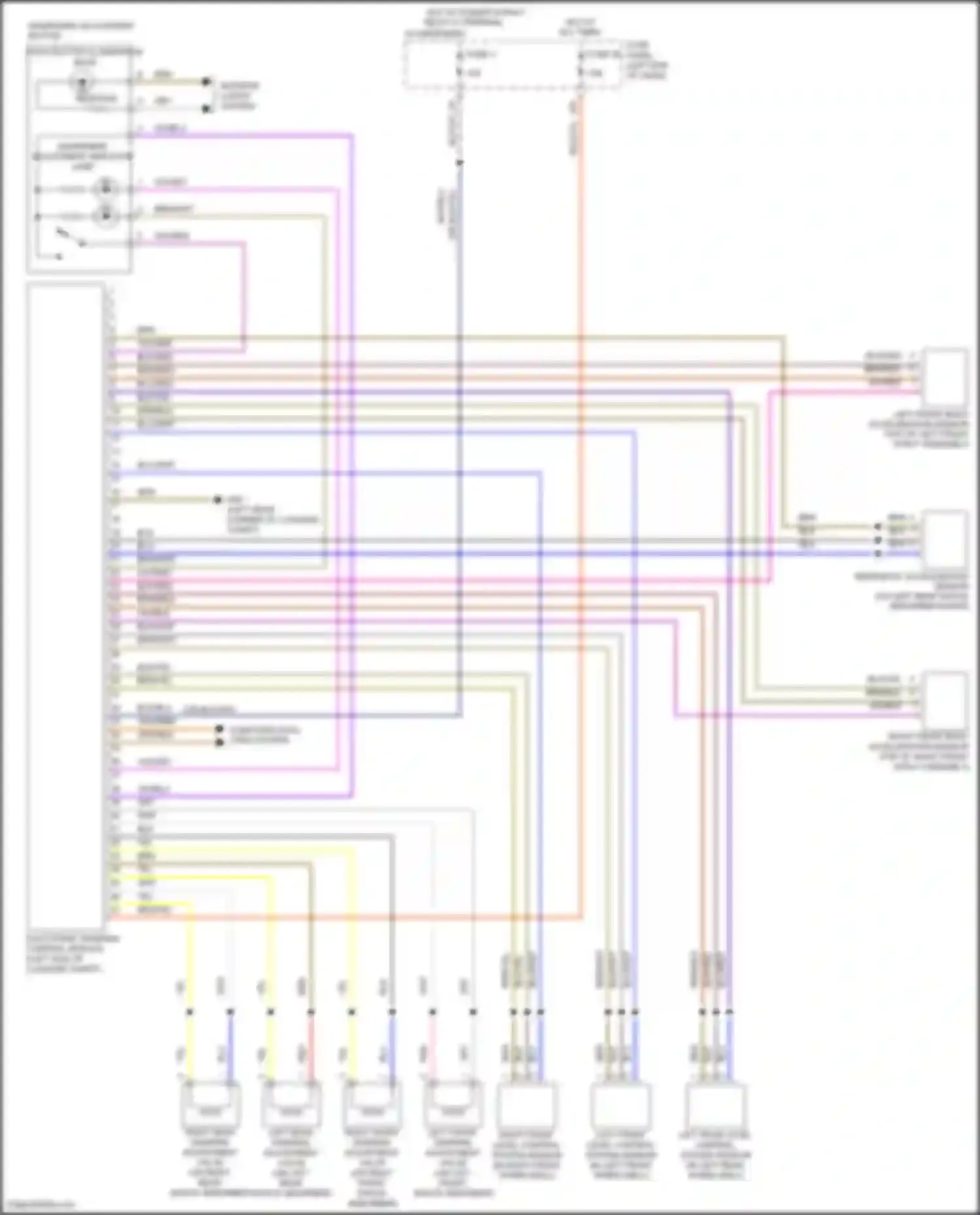 Eos Volkswagen I facelift (2010-2015): Electronic suspension circuit