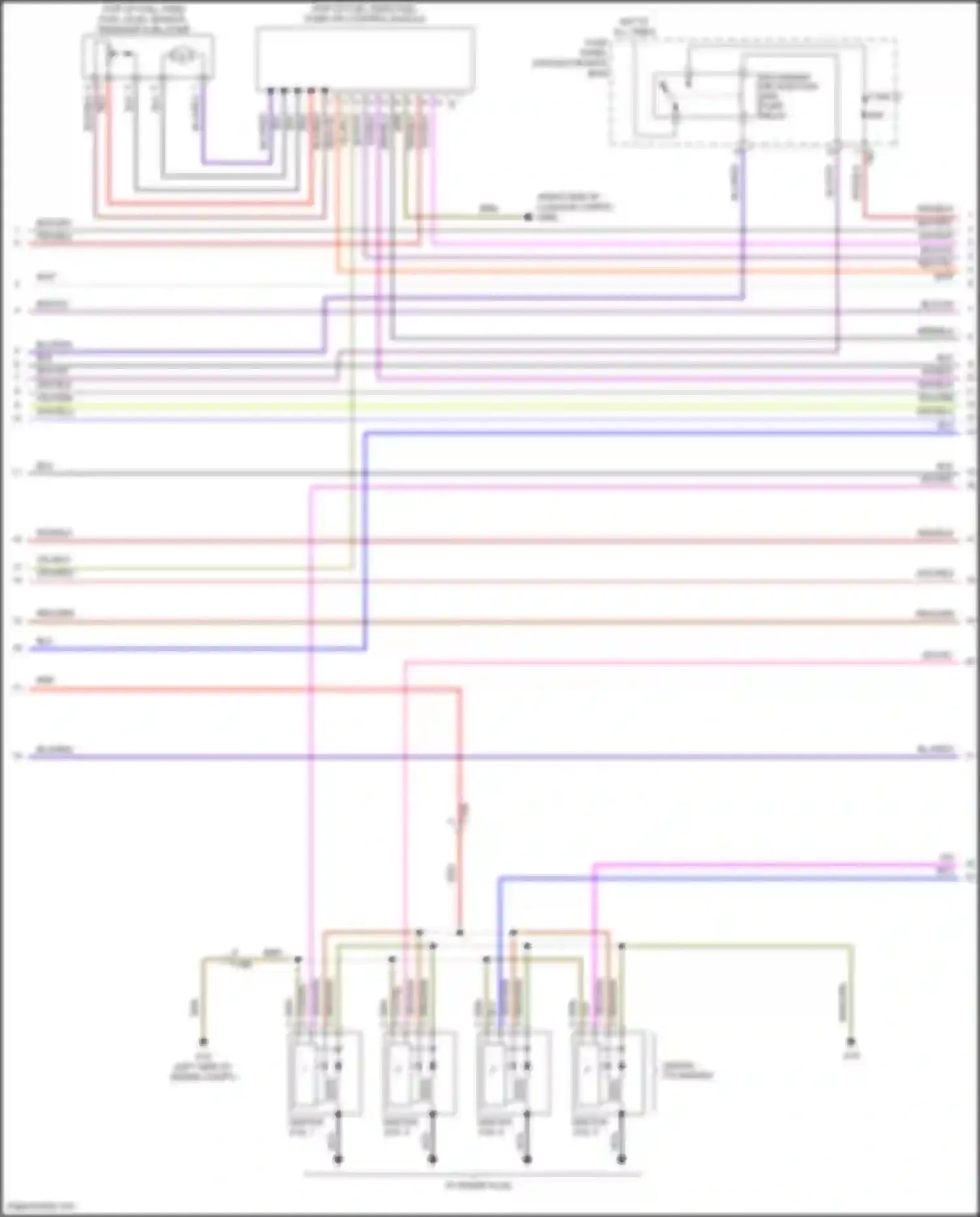 Eos Volkswagen I facelift (2010-2015): Wiring diagram engine performance 2.0l turbo, cbfa (3 of 6)