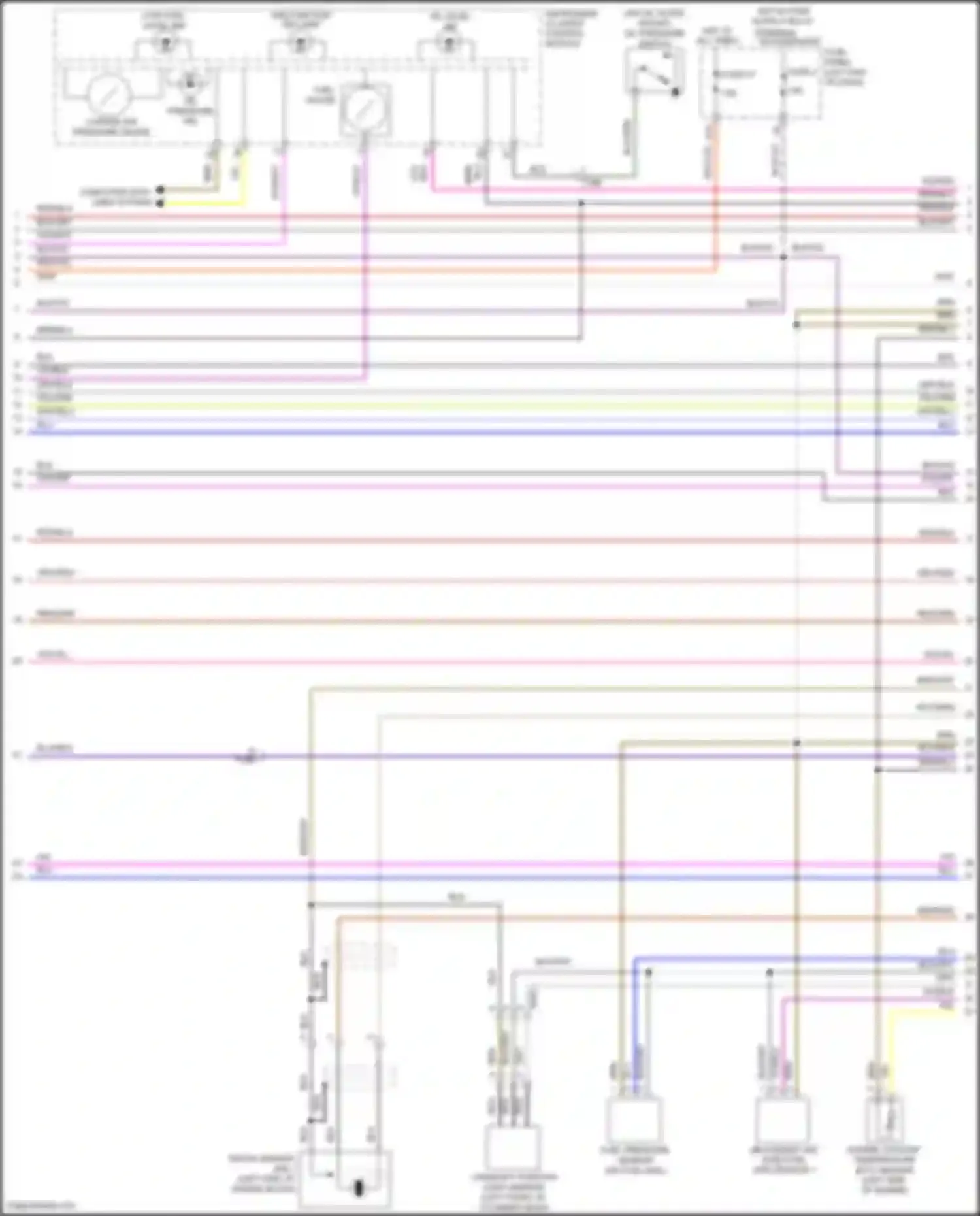 Eos Volkswagen I facelift (2010-2015): Wiring diagram engine performance 2.0l turbo, cbfa (4 of 6)
