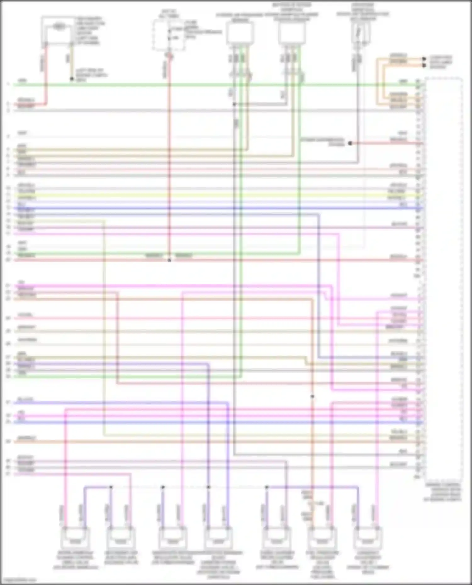 Eos Volkswagen I facelift (2010-2015): Wiring diagram engine performance 2.0l turbo, cbfa (6 of 6)