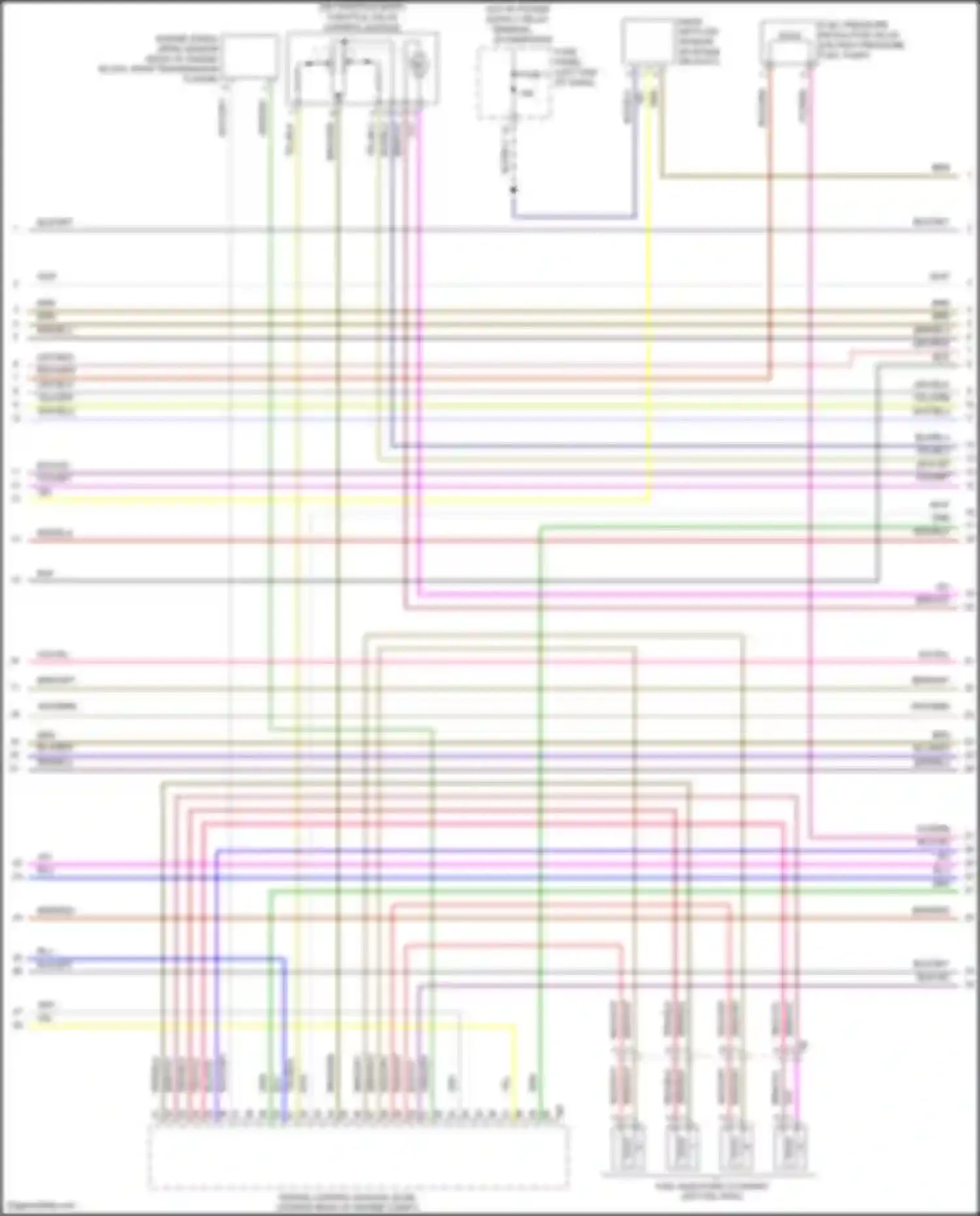 Eos Volkswagen I facelift (2010-2015): Wiring diagram engine performance 2.0l turbo, ccta (5 of 6)